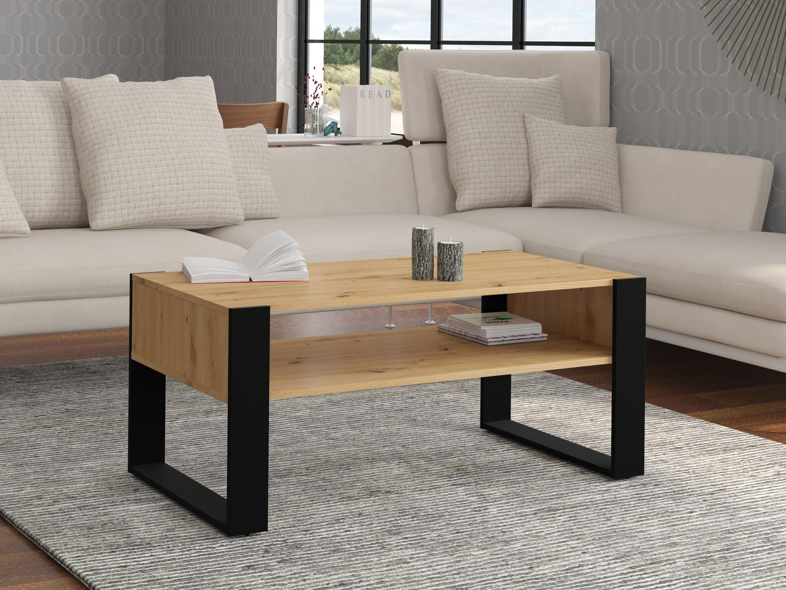 Salontafel Cordoro 107 (Artisan eiken)