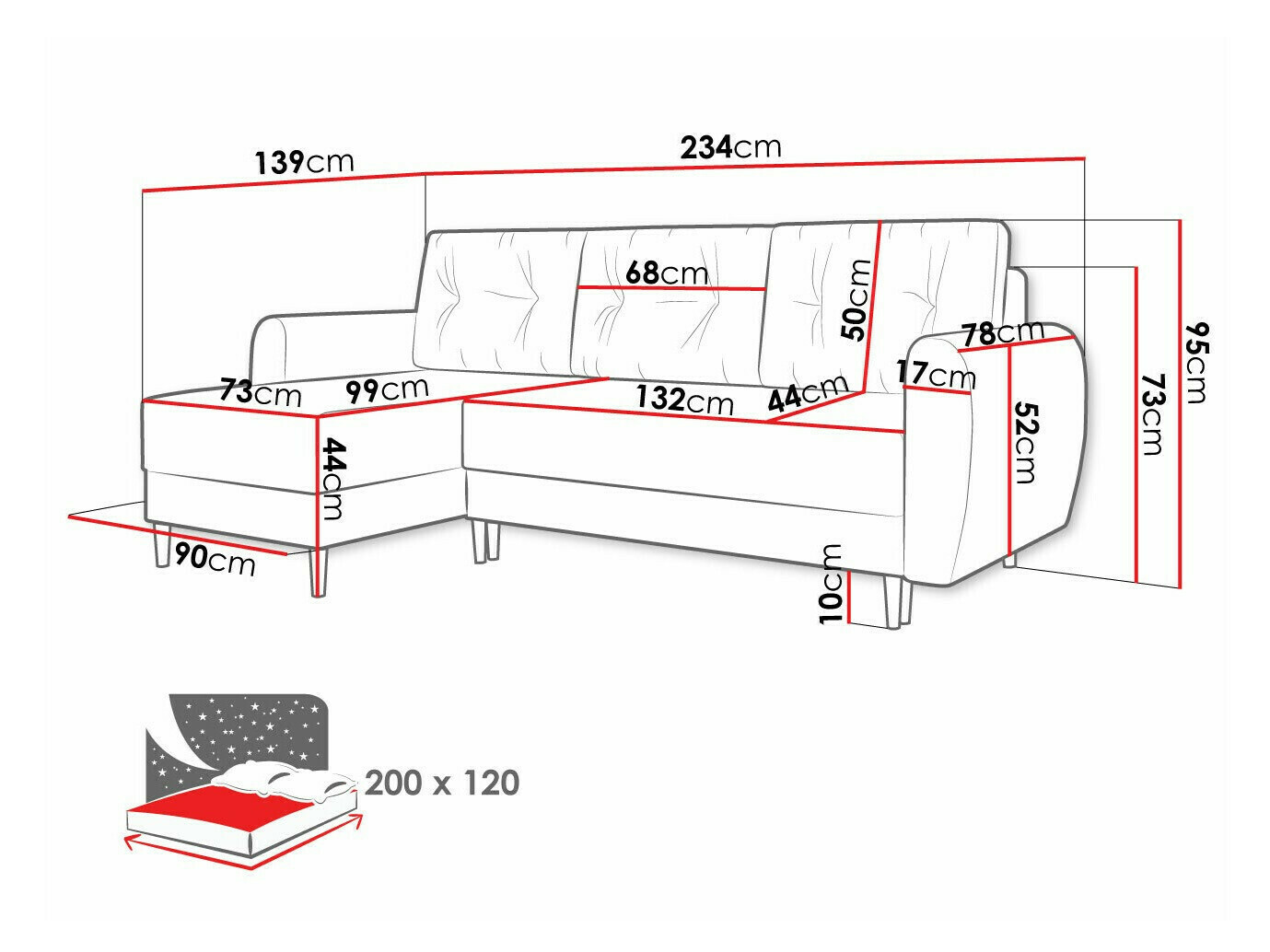 Hoekbank Memphis 139 (Poso 01)