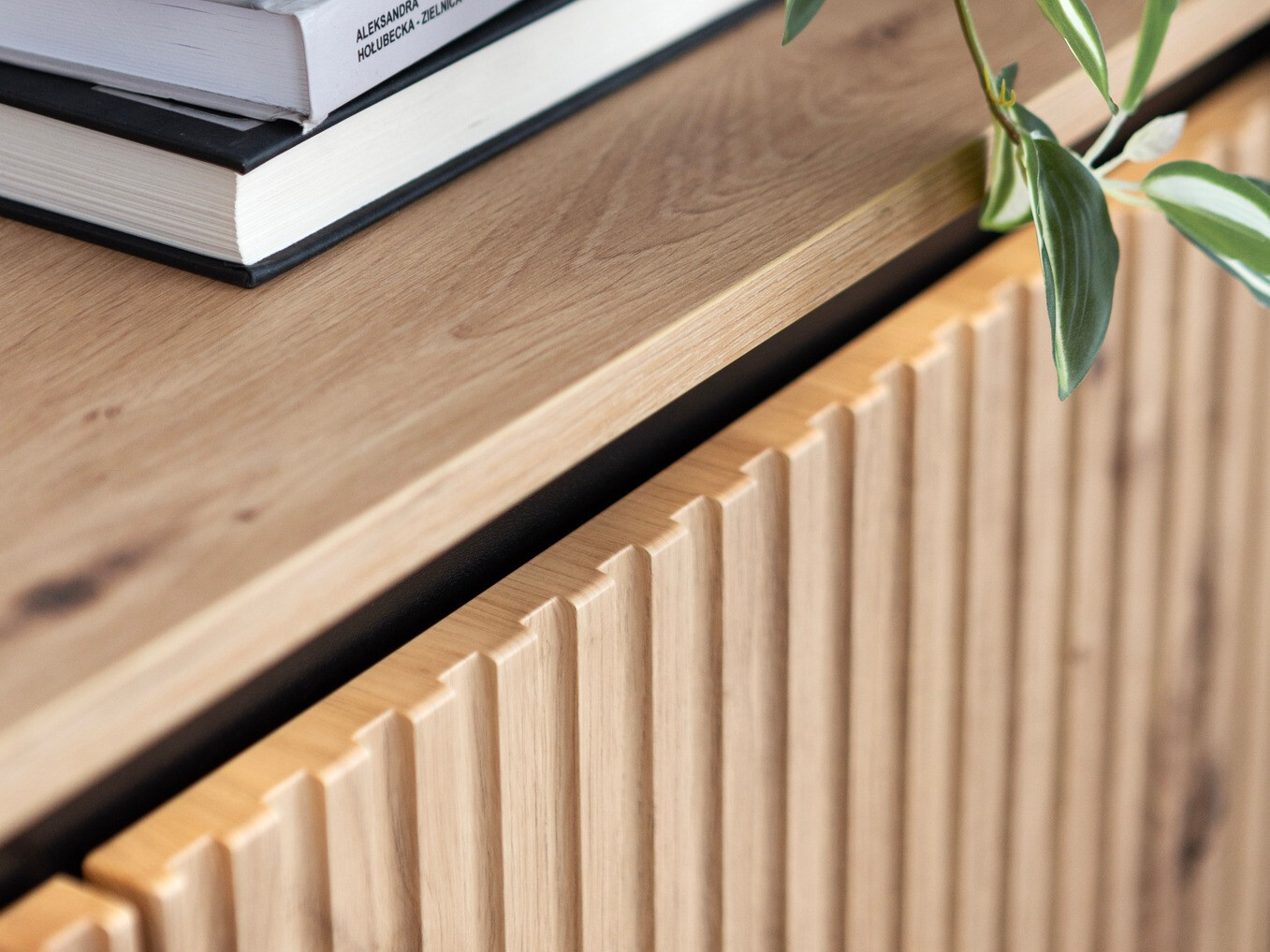 Dressoir Fernolu 103 (Artisan eiken + Zwart)