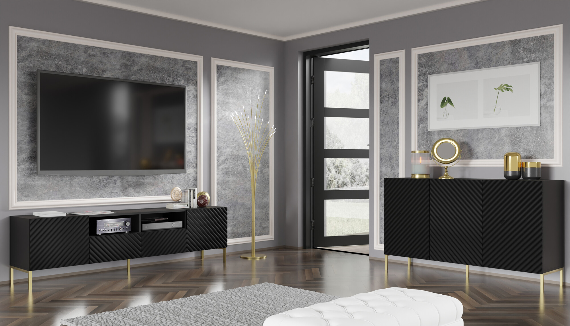 Dressoir Fivremu 101 (Zwart)