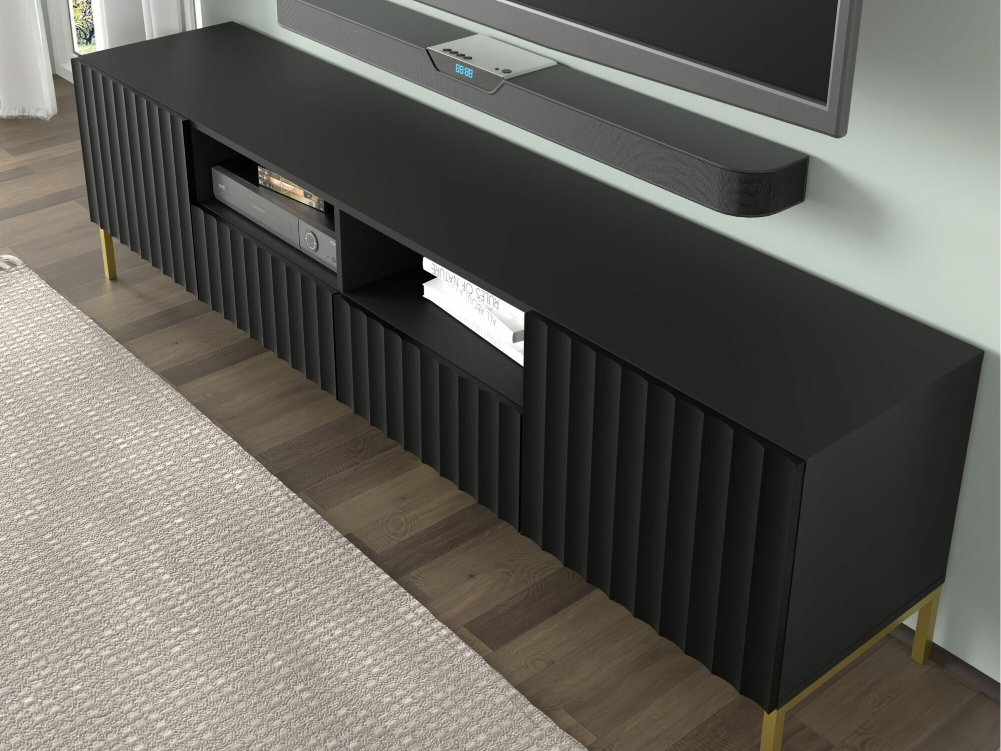 TV-meubel Soropho 102 (Zwart)