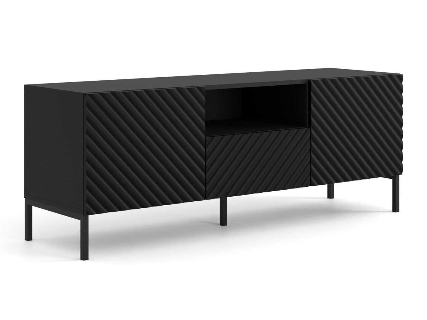 TV-meubel Fivremu 102 (Zwart)