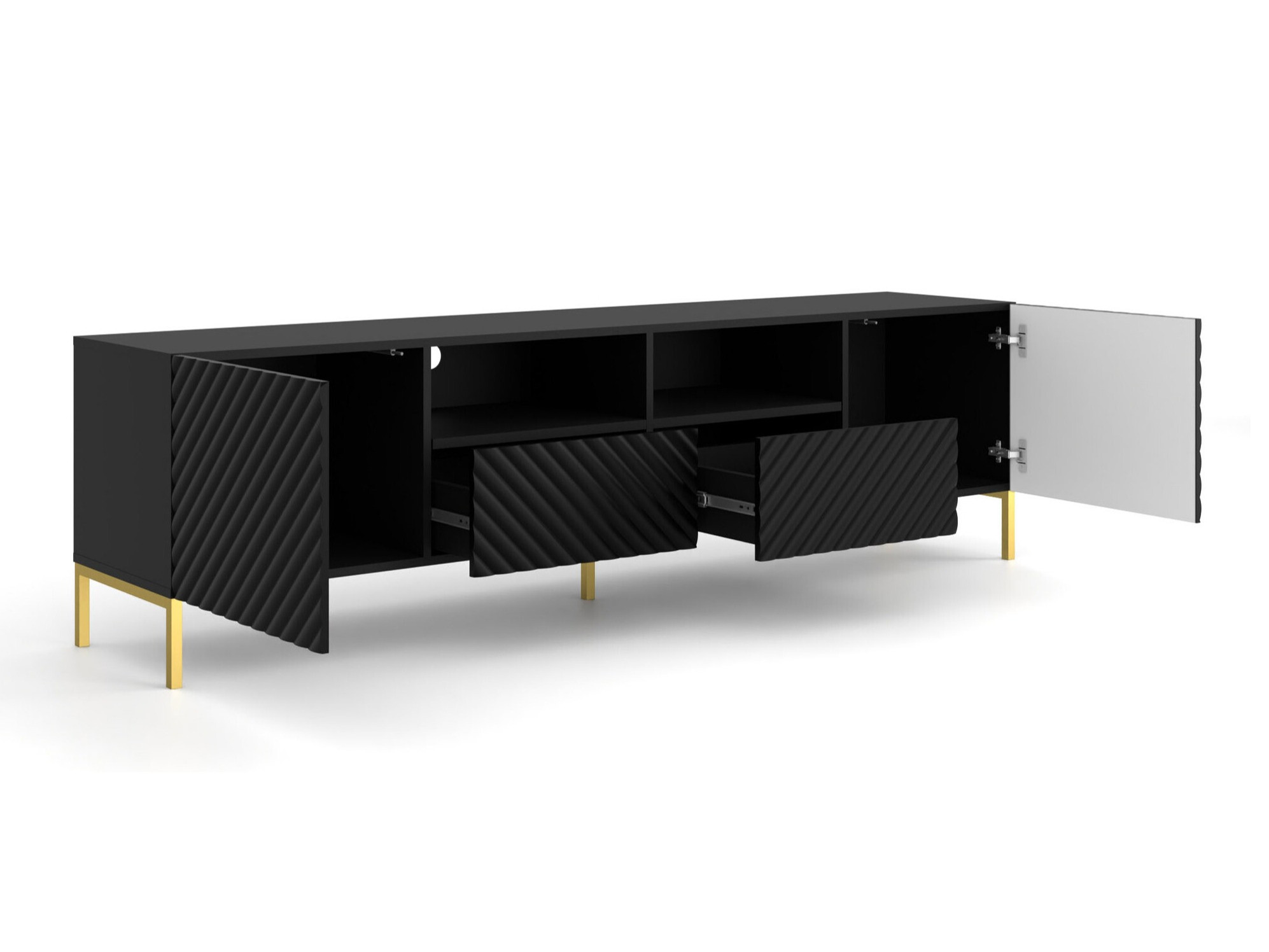 TV-meubel Fivremu 103 (Zwart)