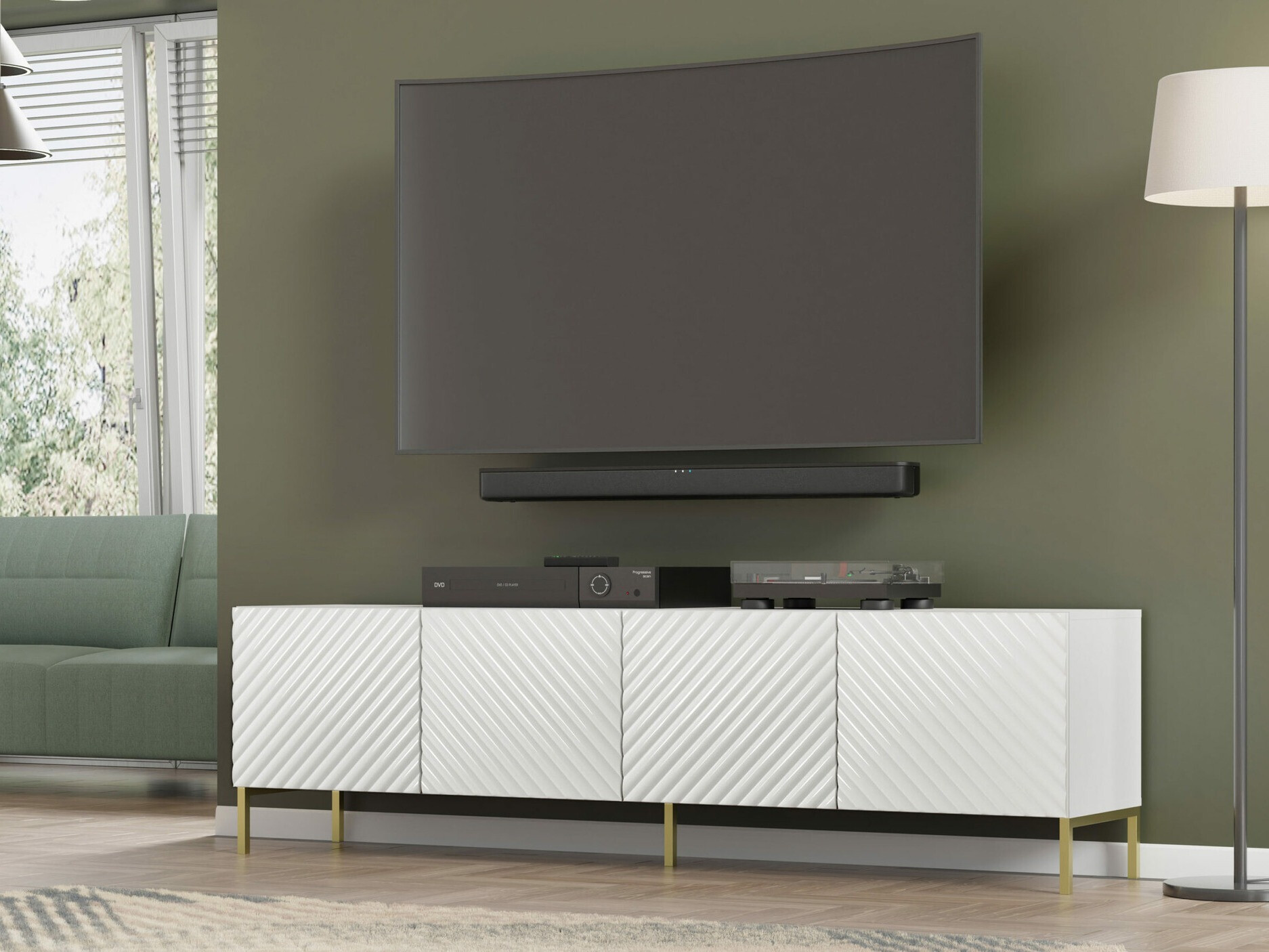 TV-meubel Fivremu 105 (Wit)