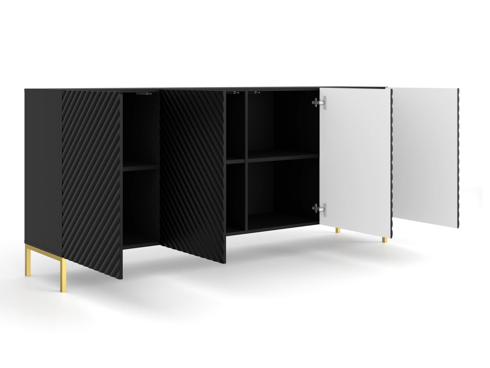 Woonkamerset Fivremu 107 (Zwart)