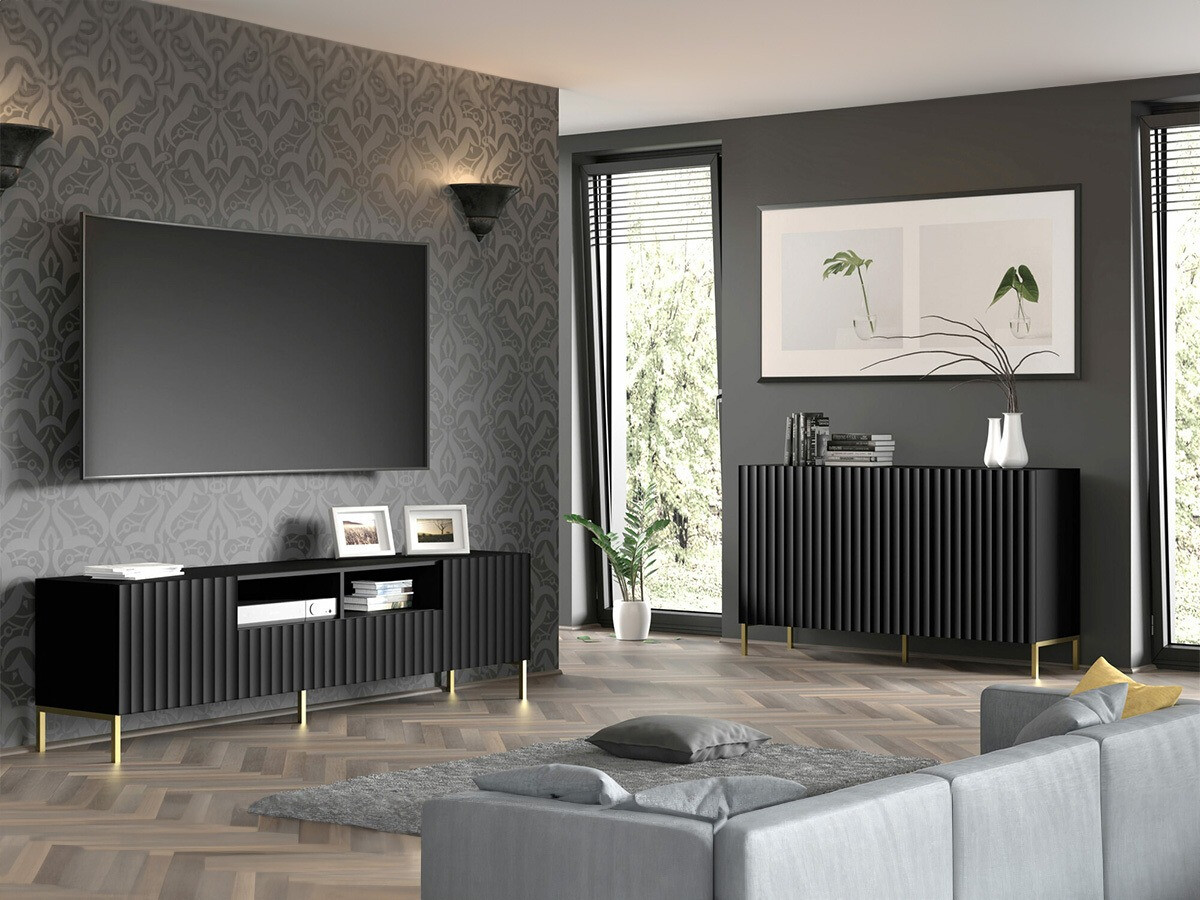 Woonkamerset Soropho 105 (Zwart)