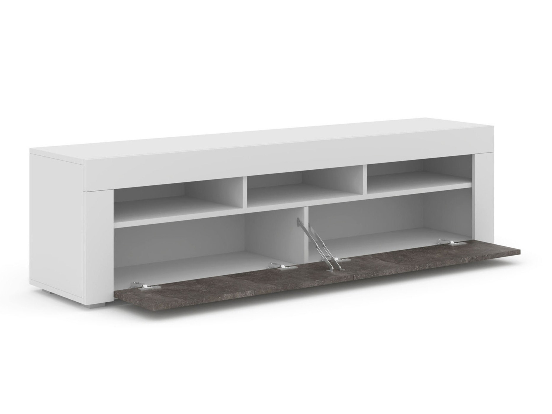 TV-meubel Buffalo 149 (Wit + Donker beton)