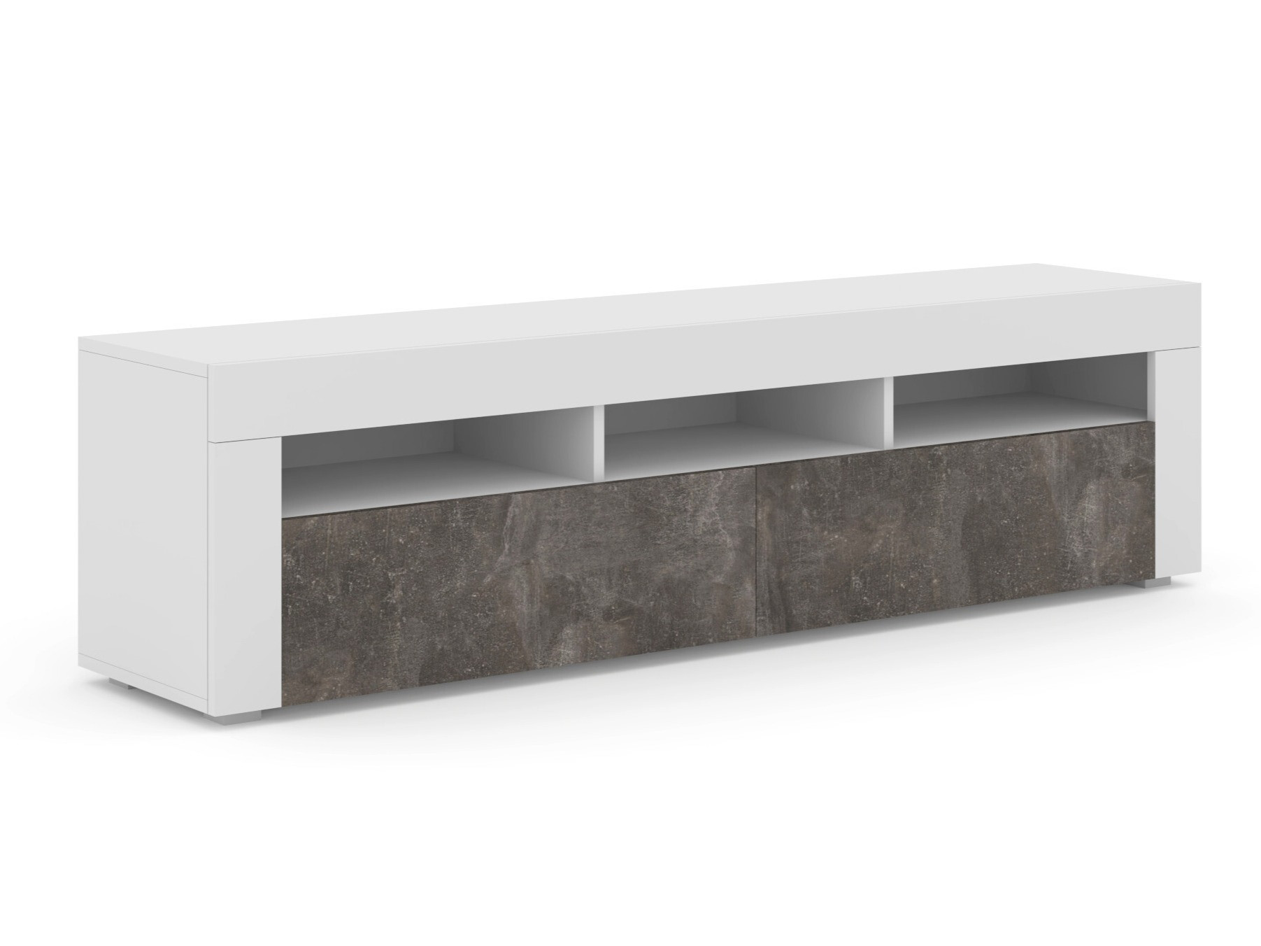 TV-meubel Buffalo 149 (Wit + Donker beton)