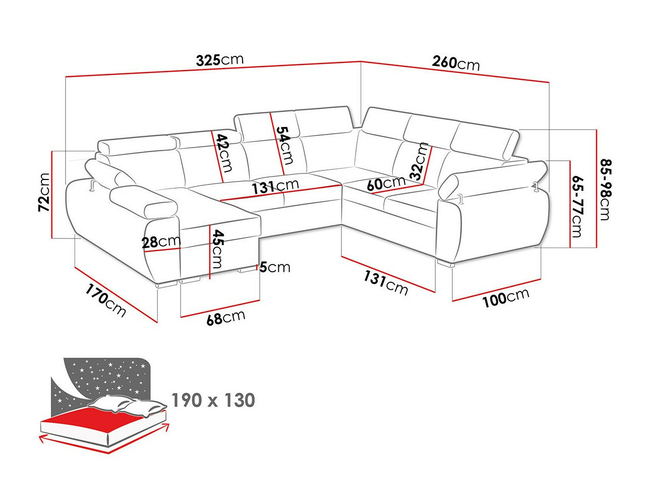 Hoekbank Columbus 214 (Aragon 03)