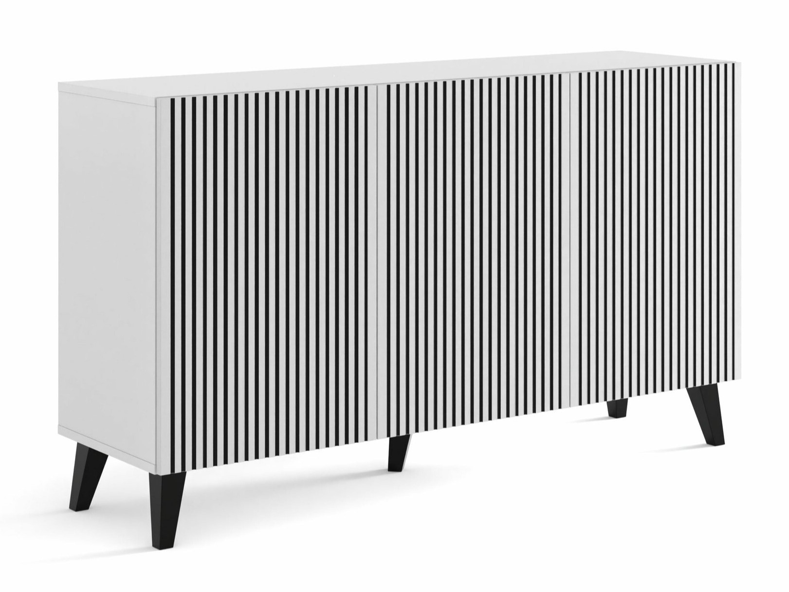 Dressoir Buffalo 157 (Wit + Zwart)