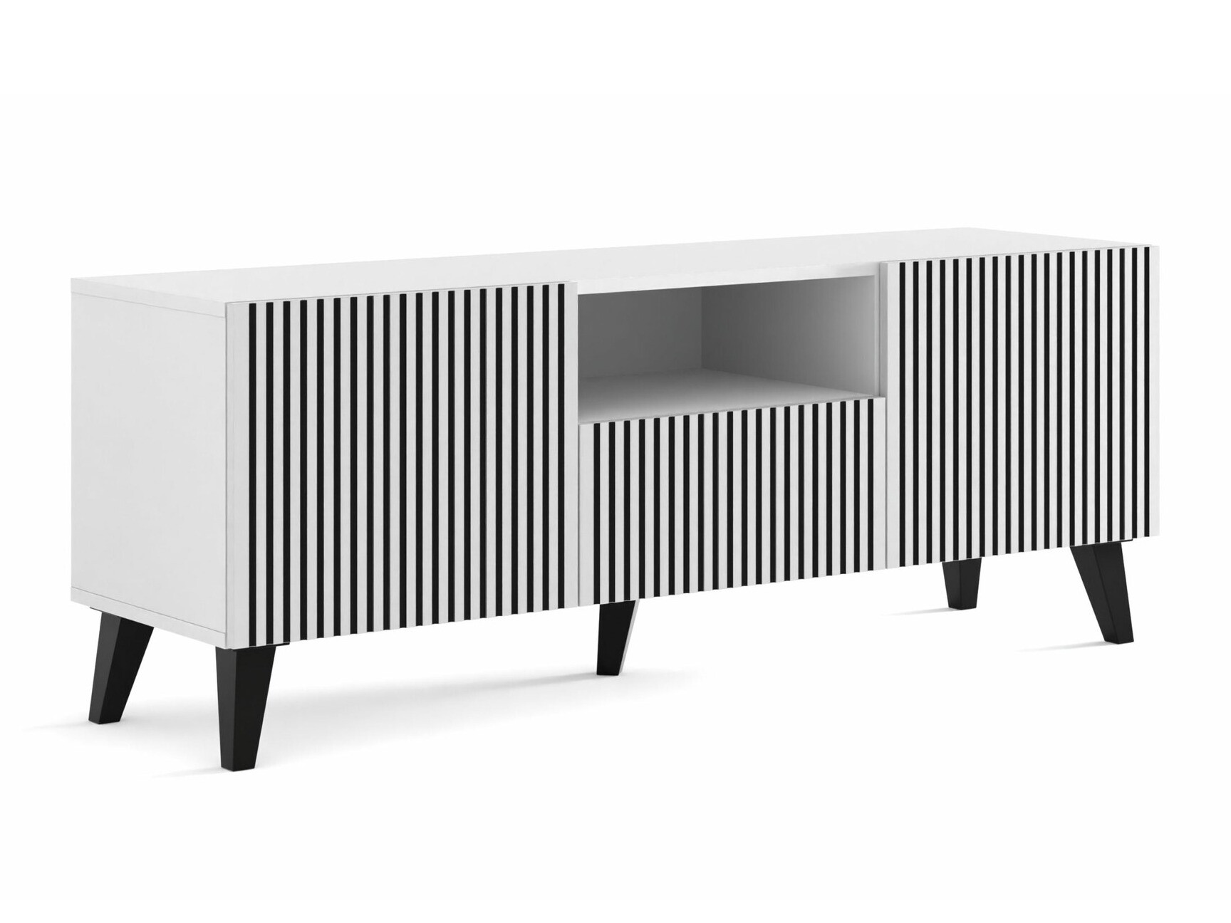 TV-meubel Buffalo 156 (Wit + Zwart)