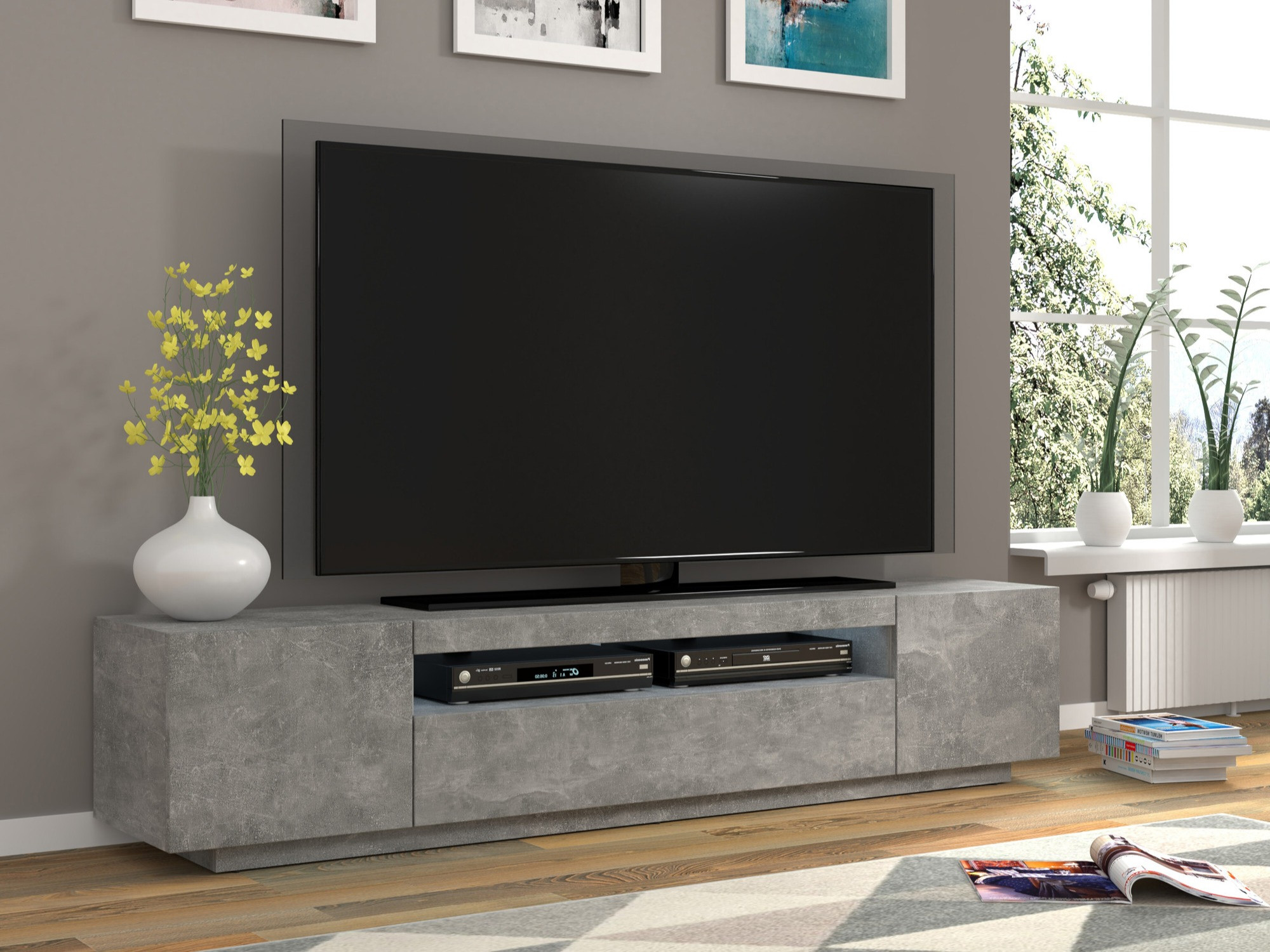 TV-meubel Morteo 104 (Beton)