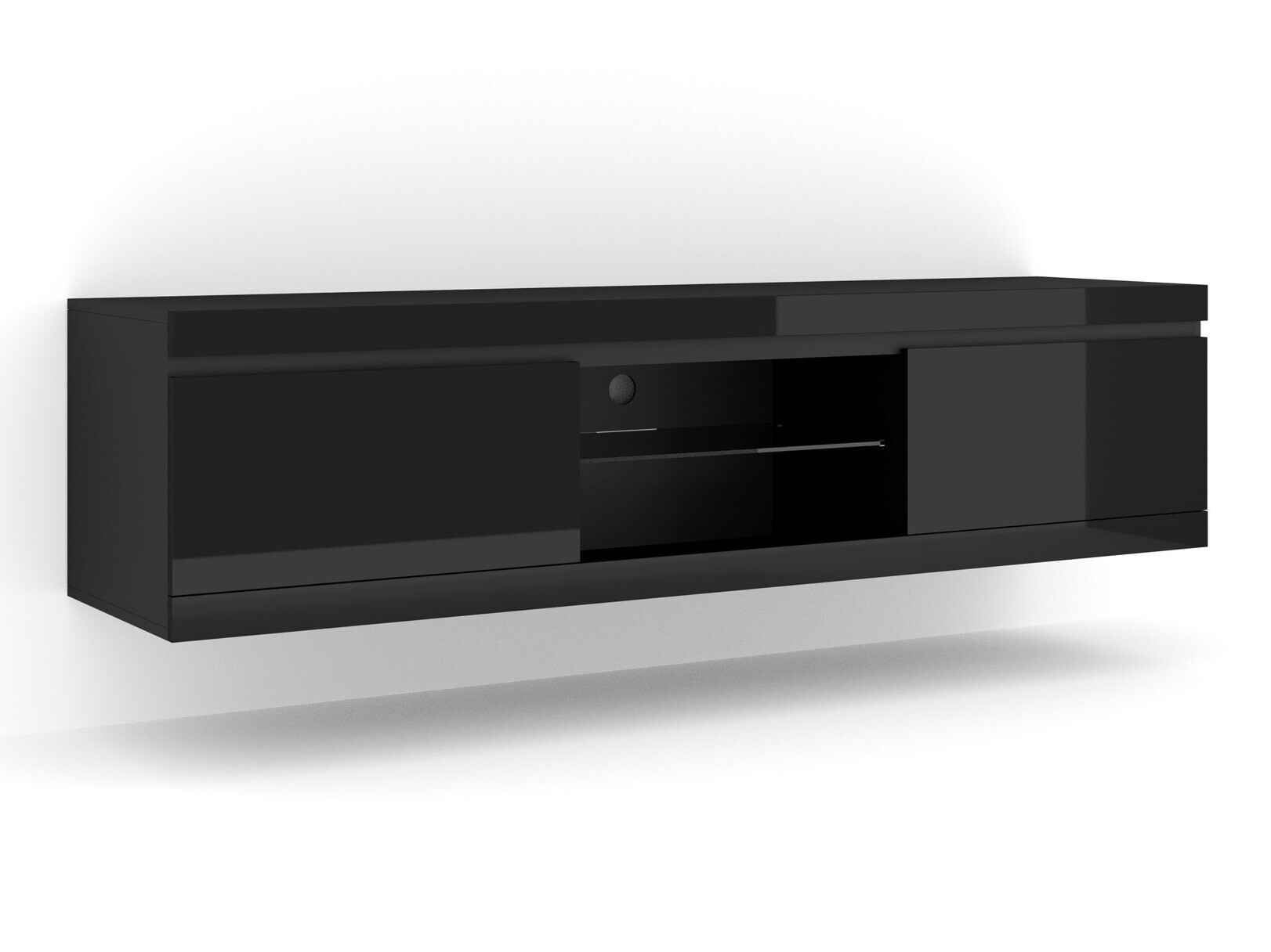 TV-meubel Buffalo 163 (Zwart)