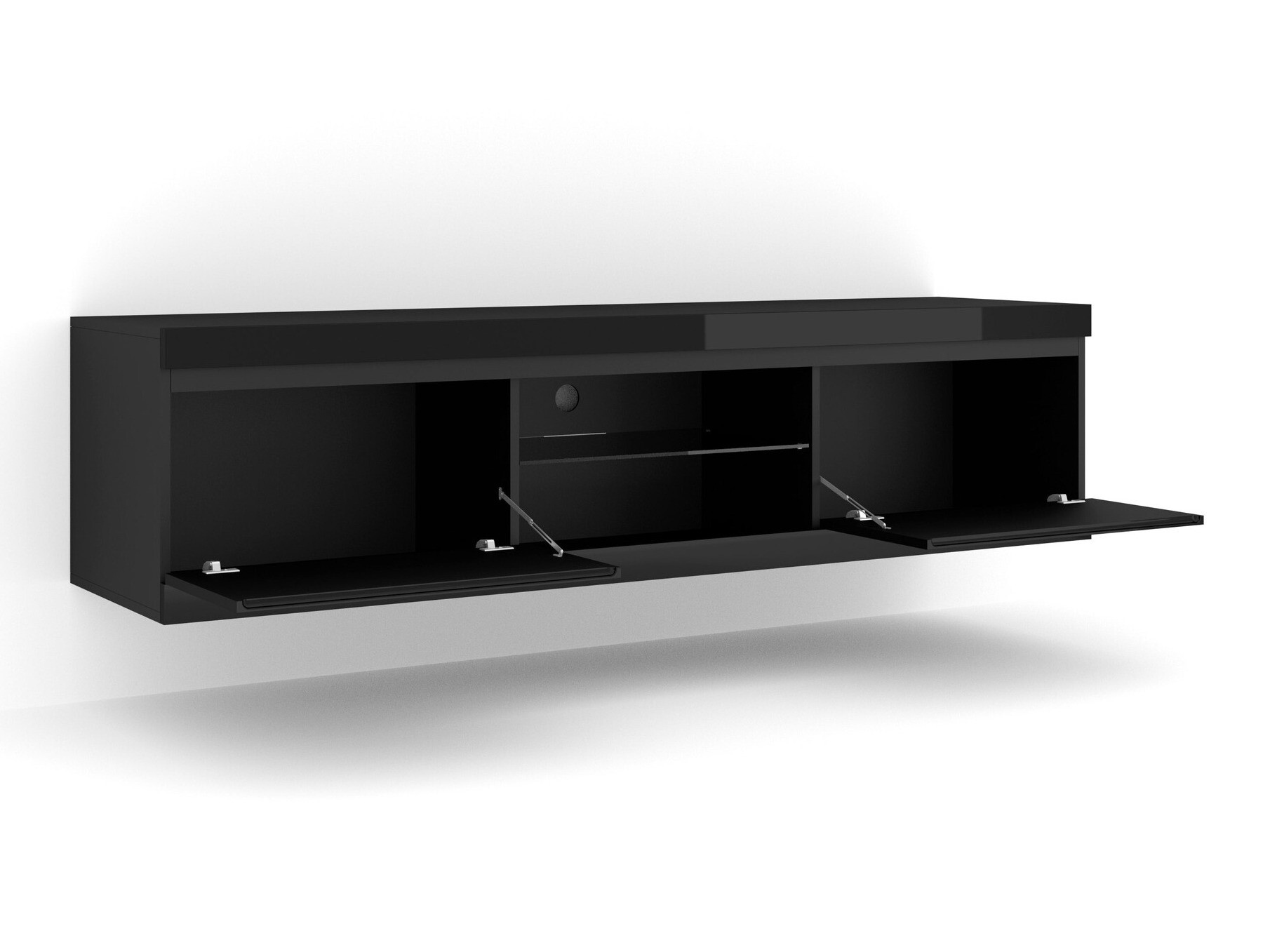 TV-meubel Buffalo 163 (Zwart)