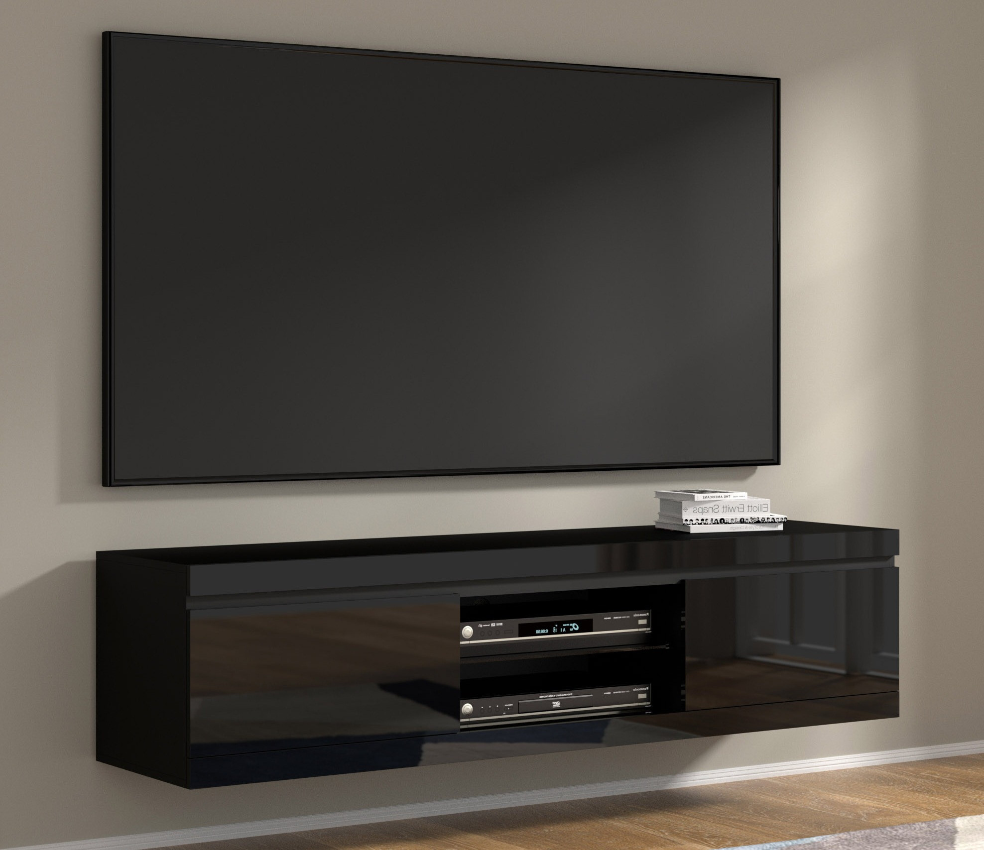 TV-meubel Buffalo 163 (Zwart)