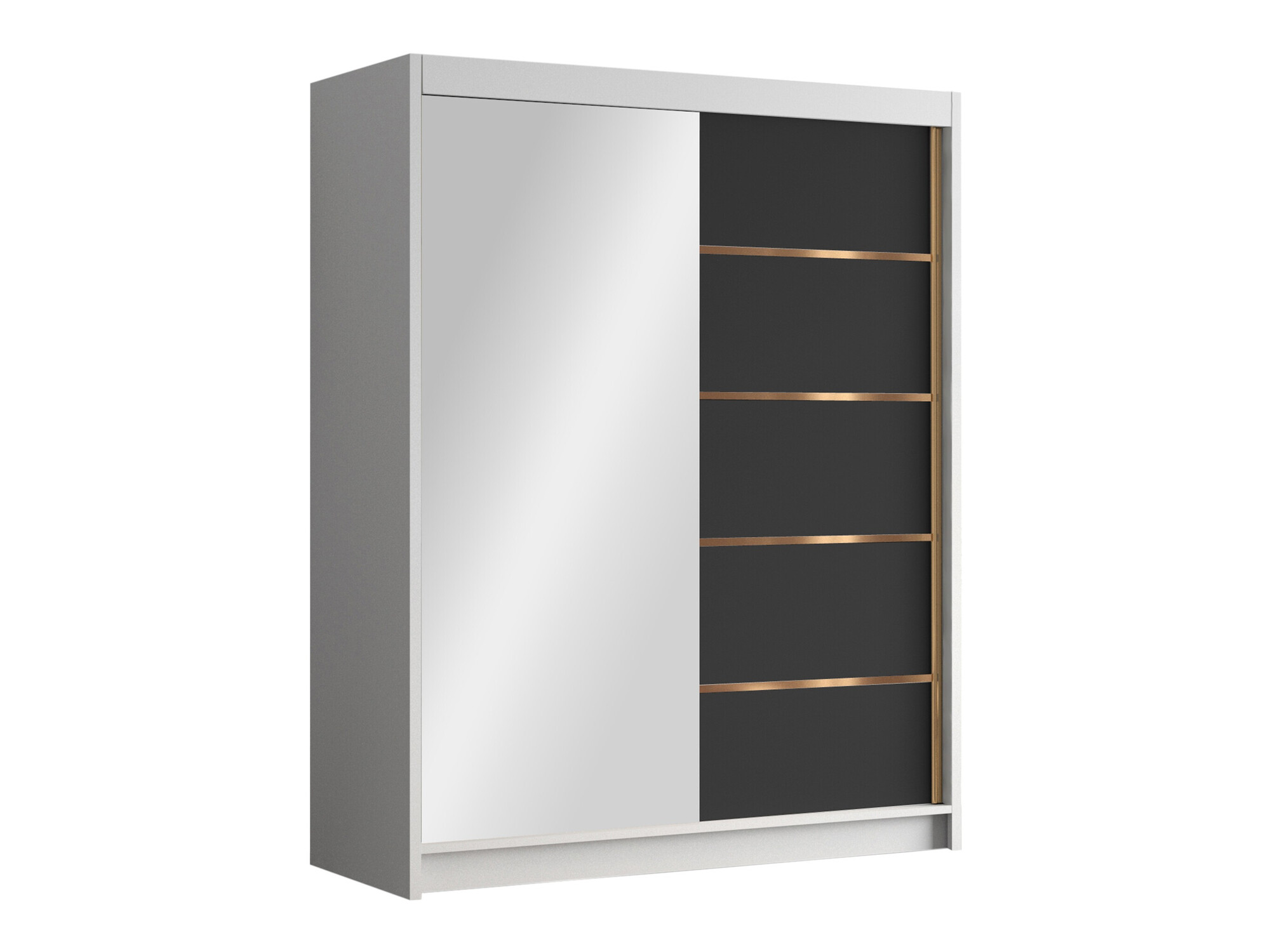Kledingkast Closico Capsa III (Wit + Zwart)
