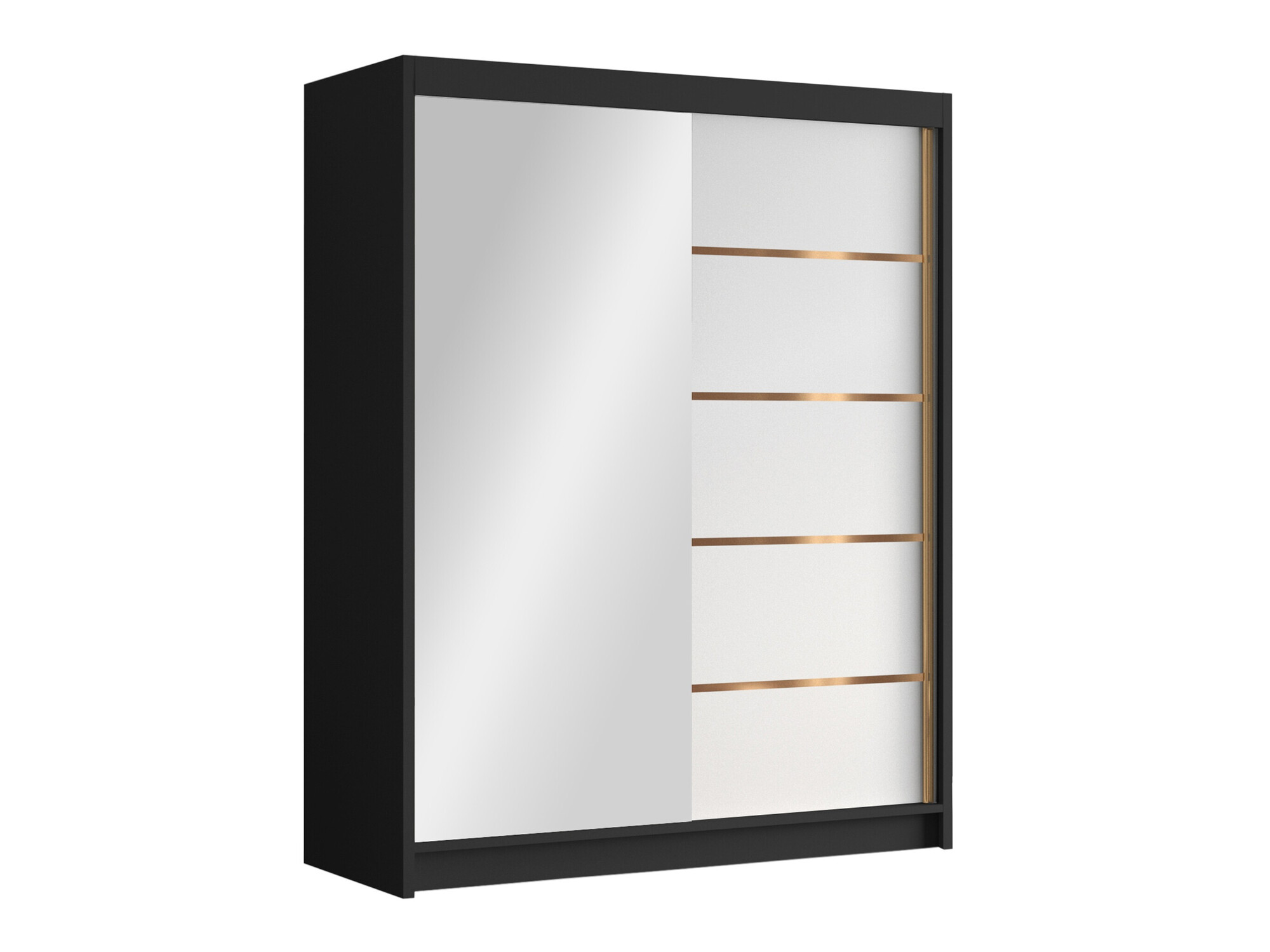 Kledingkast Closico Capsa III (Zwart +Wit)