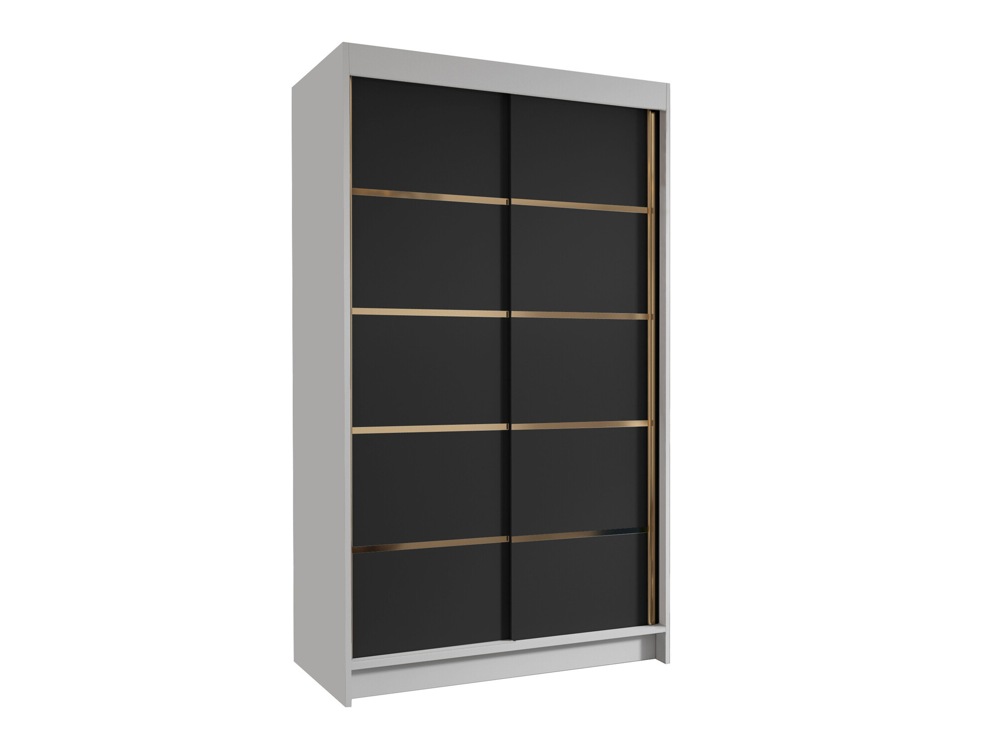 Kledingkast Closico Corden III (Wit + Zwart)