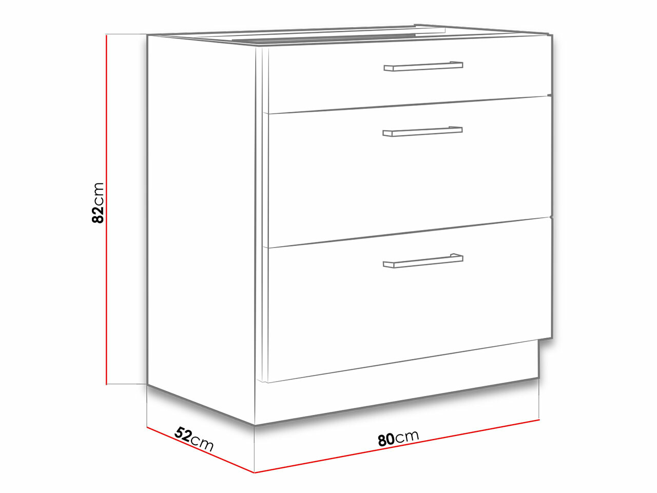 Modulaire kast met lades Wood Dark 103
