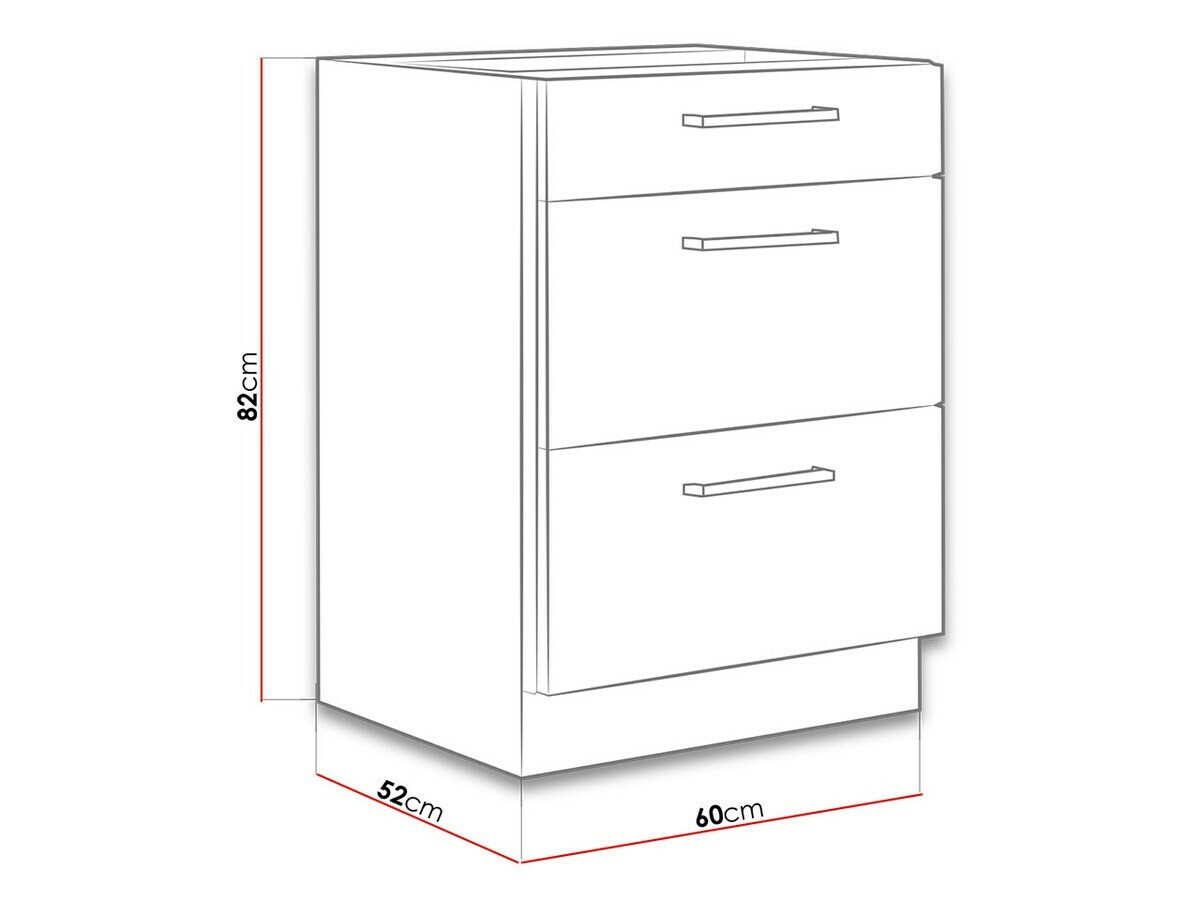 Modulaire kast met lades Wood Grey 115