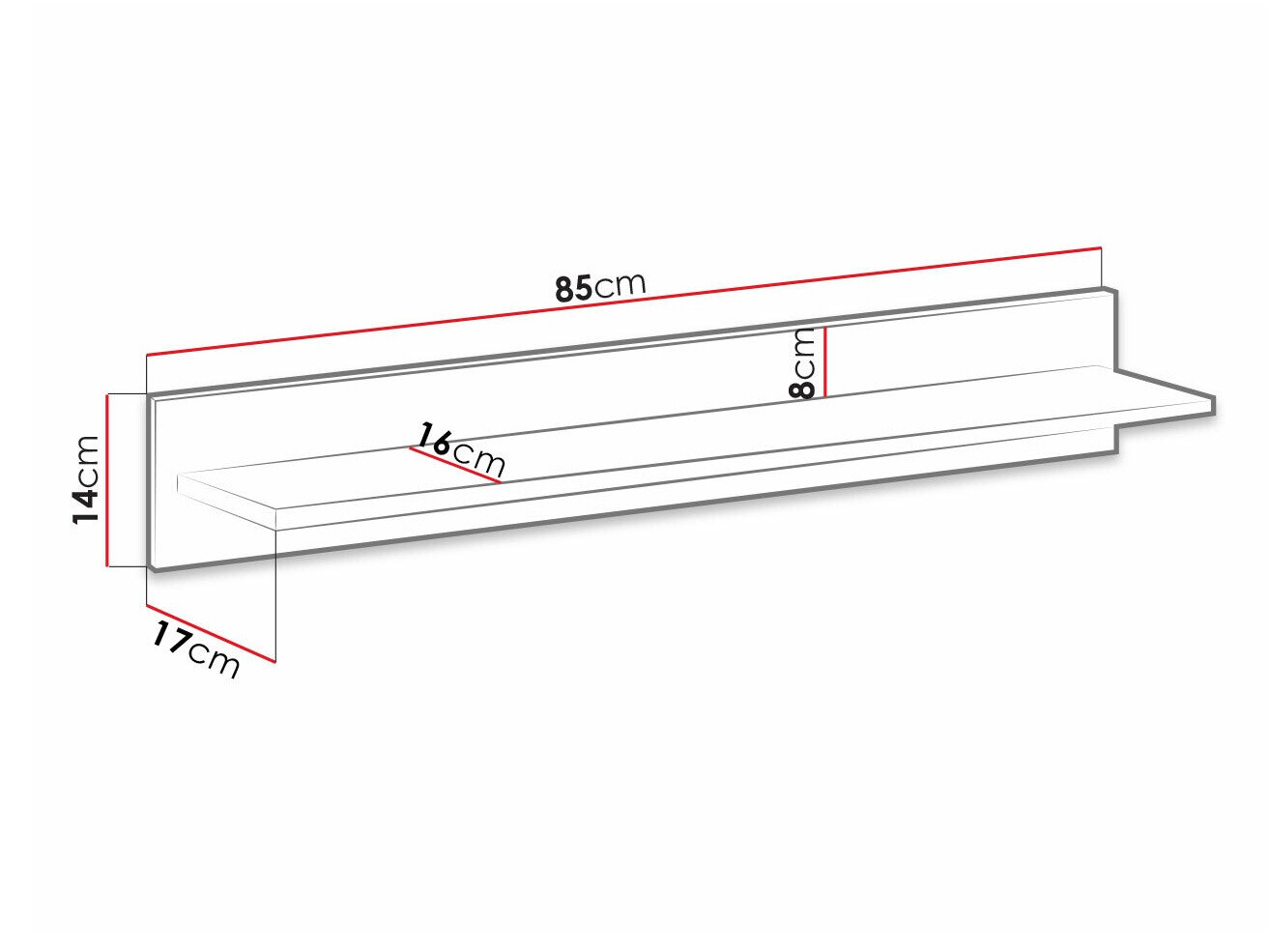 Wandplank Sorvera 113