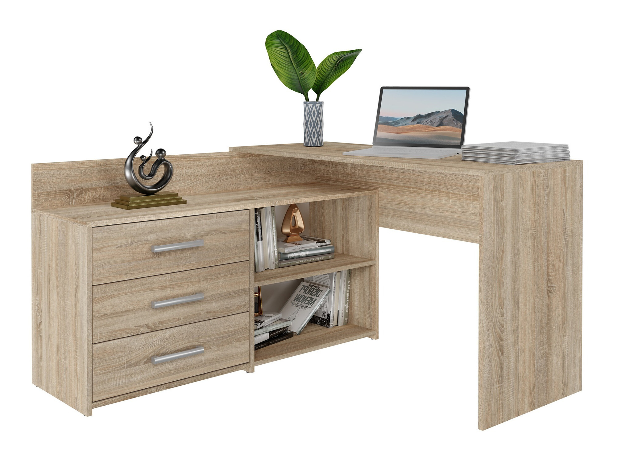 Hoekbureau Mandeville 131 (Sonoma eik)