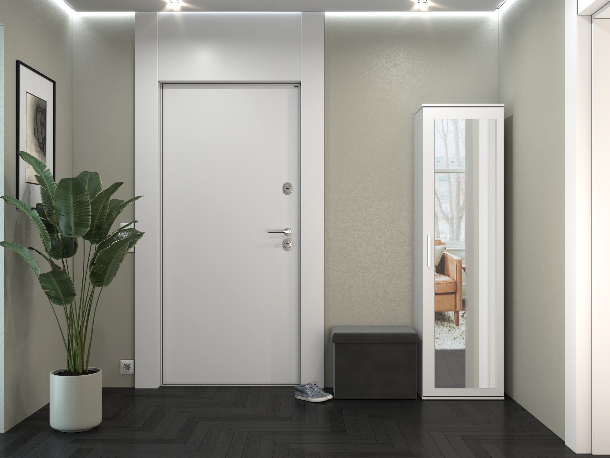 Kledingkast Mandeville 127 (Mat wit)