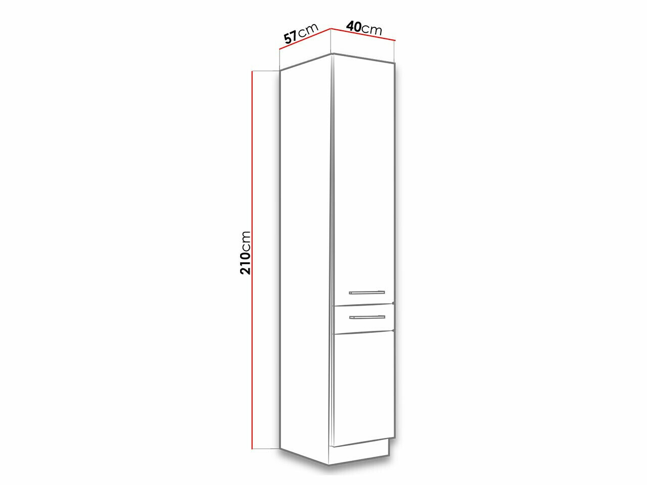 Modulaire kast met deuren Wood Dark 119