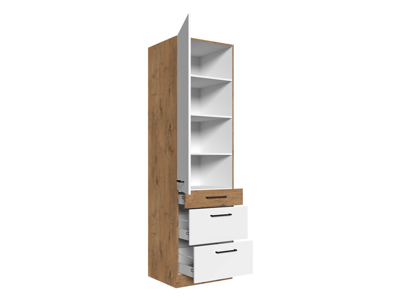 Modulaire kast met deuren Wood Grey 127