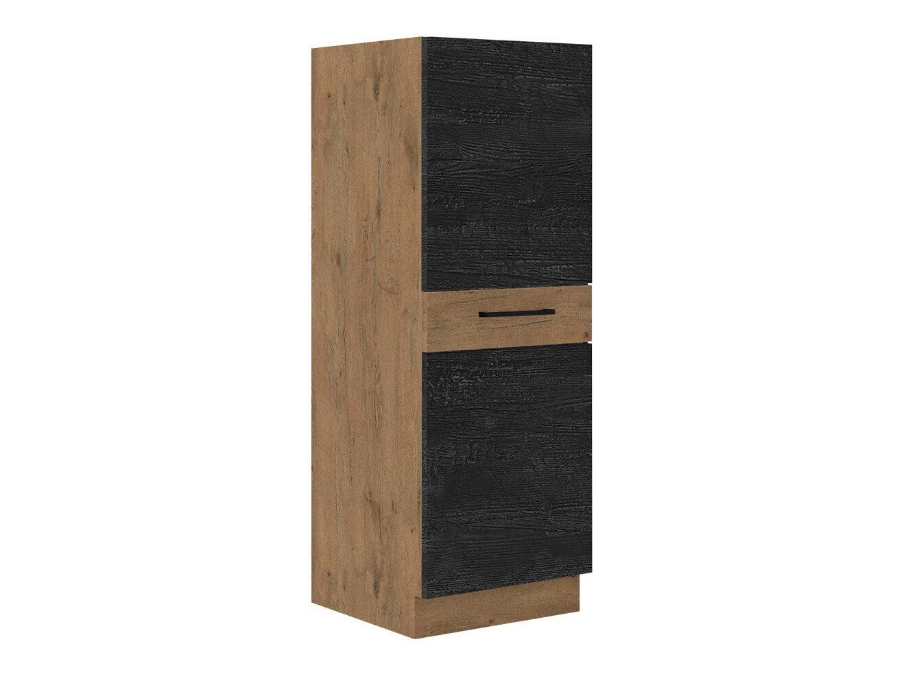 Modulaire kast met lade en deuren Wood Dark 120