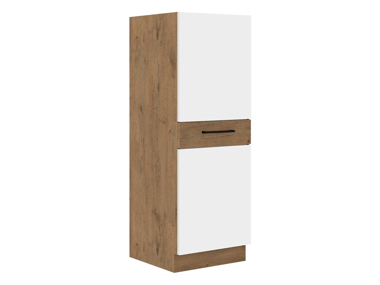 Modulaire kast met lade en deuren Wood White 100