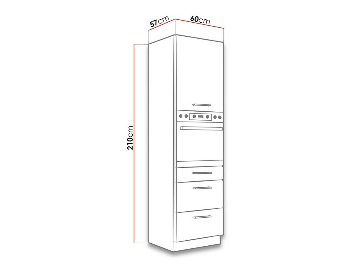 Modulaire kast voor inbouwapparatuur Wood Grey 126