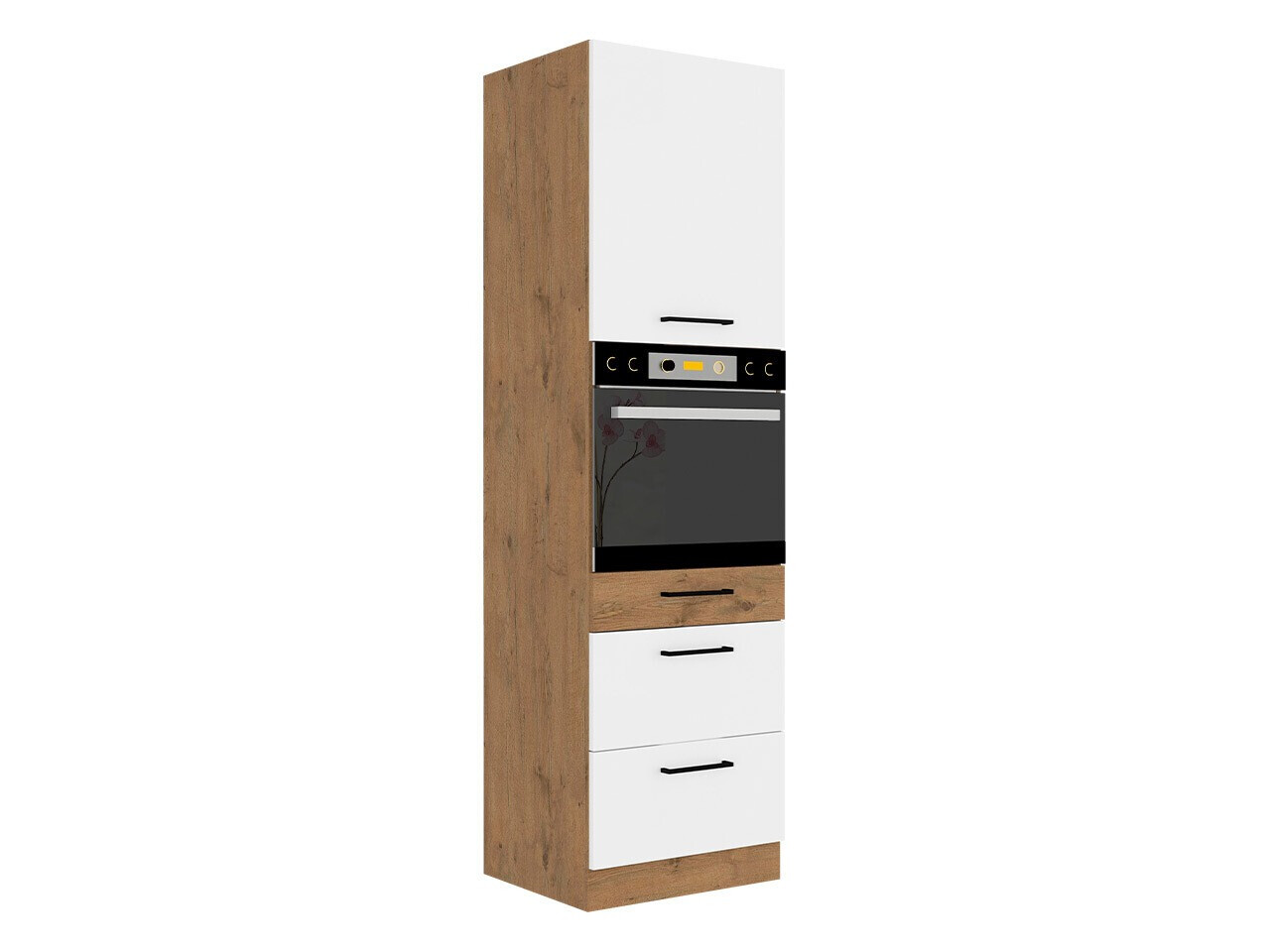 Modulaire kast voor inbouwapparatuur Wood White 126