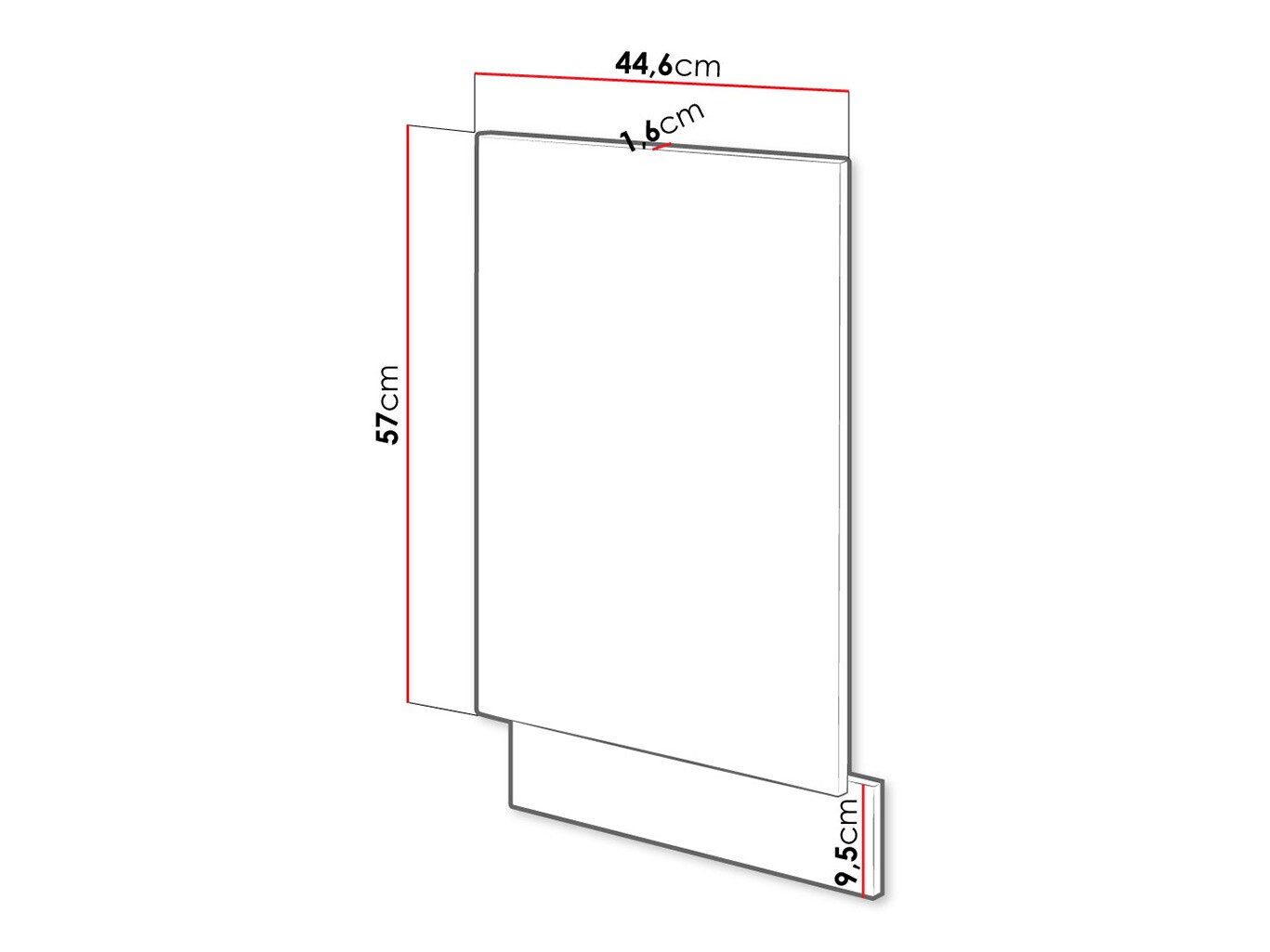 Vaatwasser deur Wood Dark 117