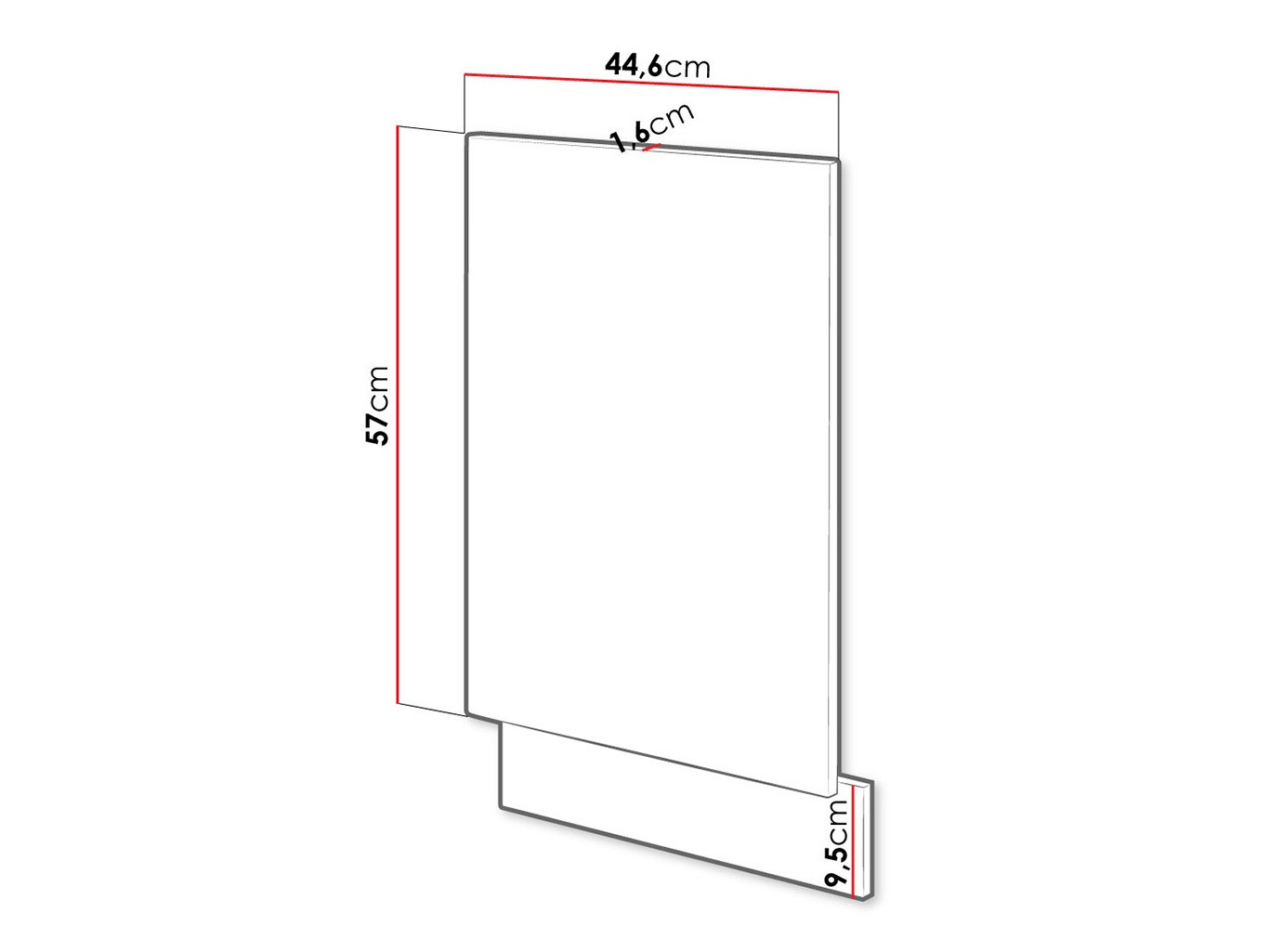 Vaatwasser deur Wood Grey 106