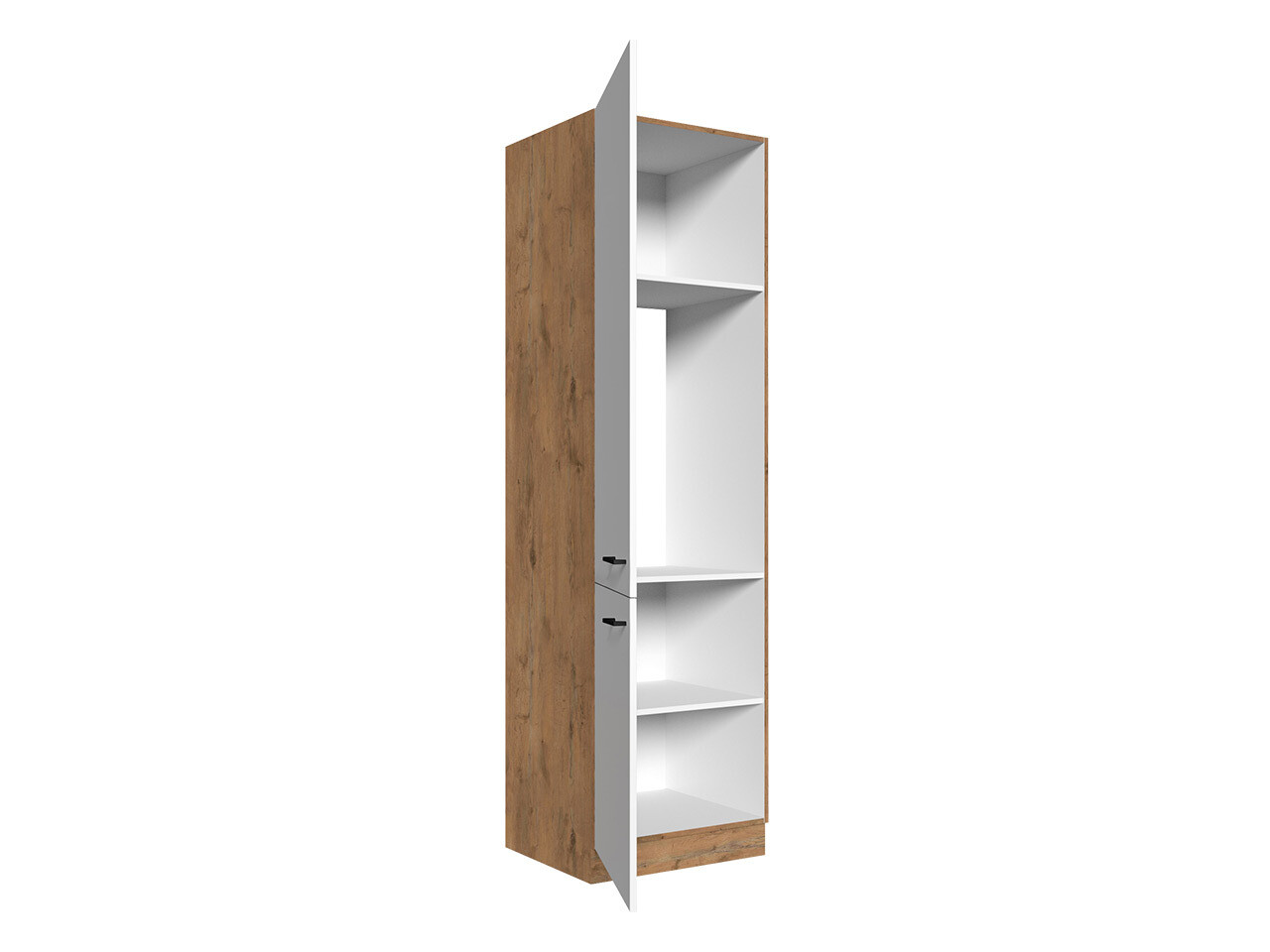 Modulaire kast met deuren Wood White 135