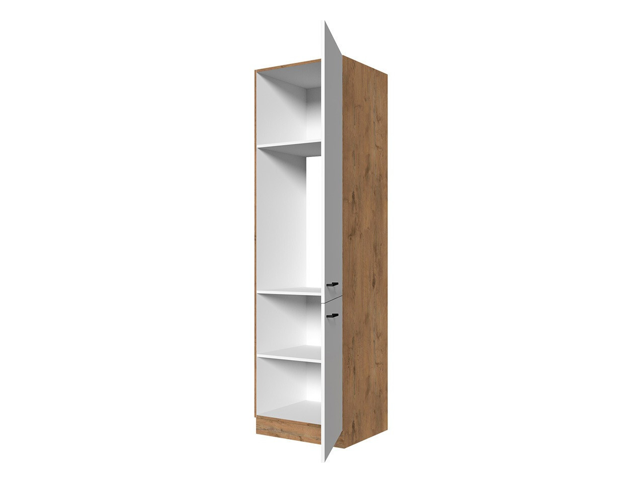 Modulaire kast met deuren Wood White 135