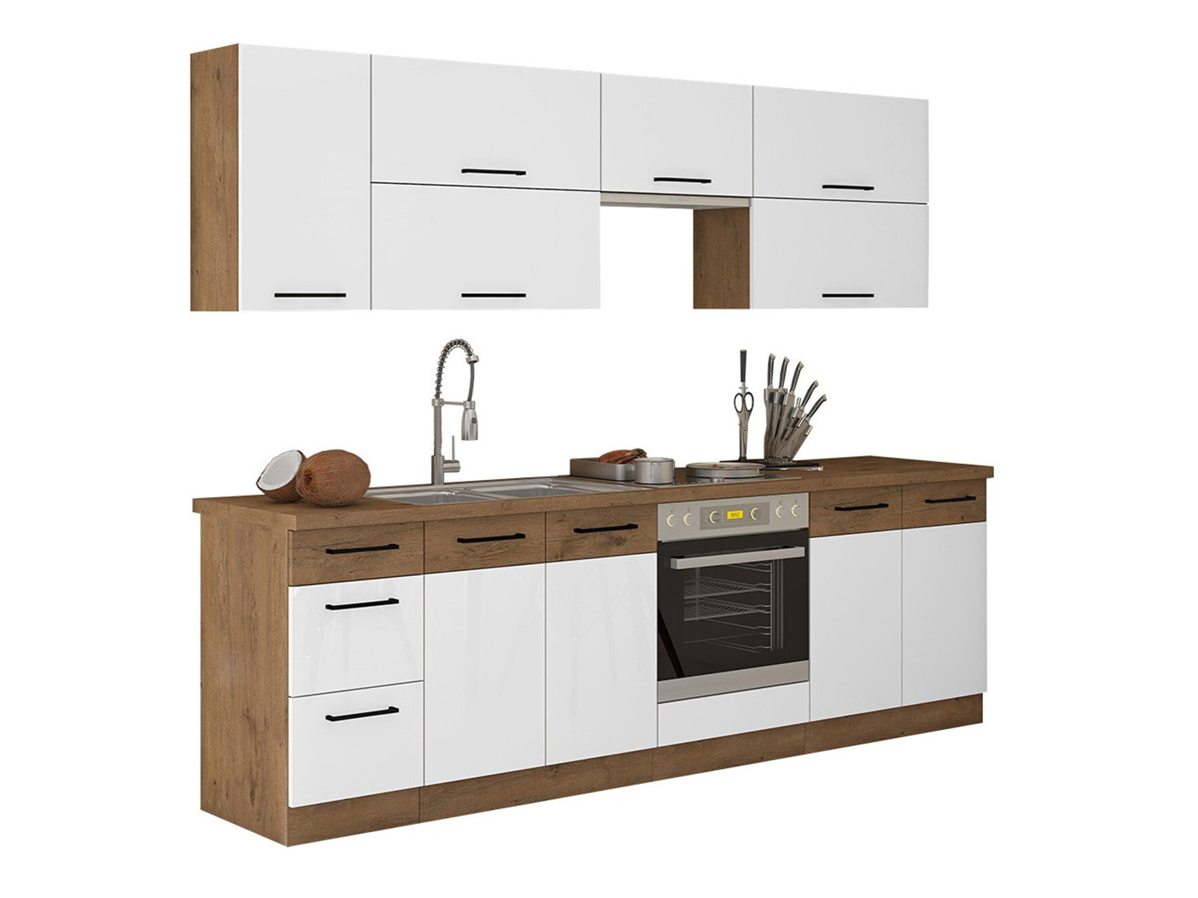 Modulaire keukenset Wood White 138