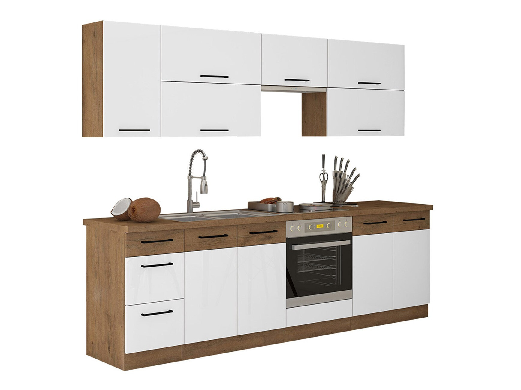 Modulaire keukenset Wood White 138