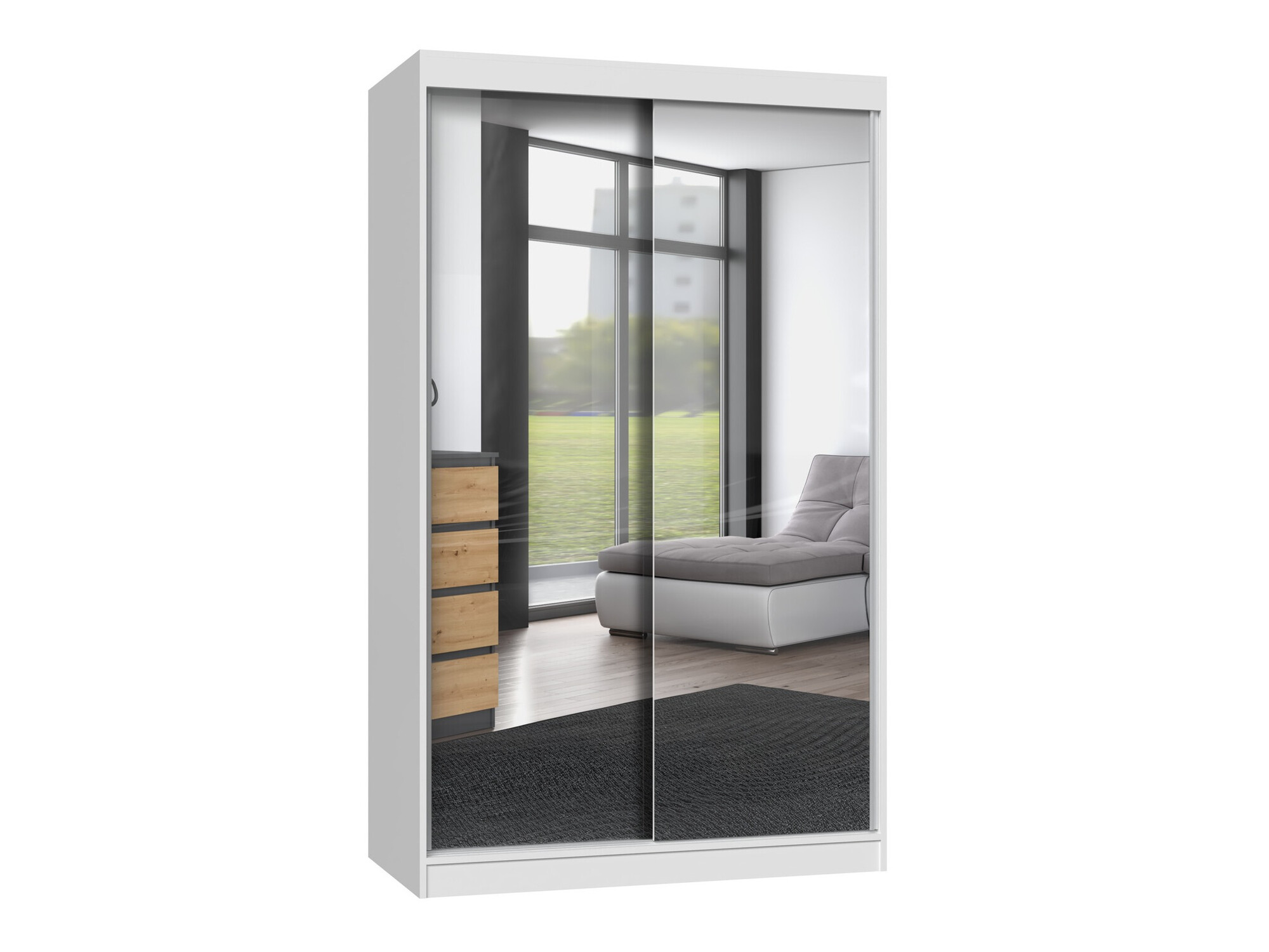 Kledingkast Mandeville 158 (Wit)