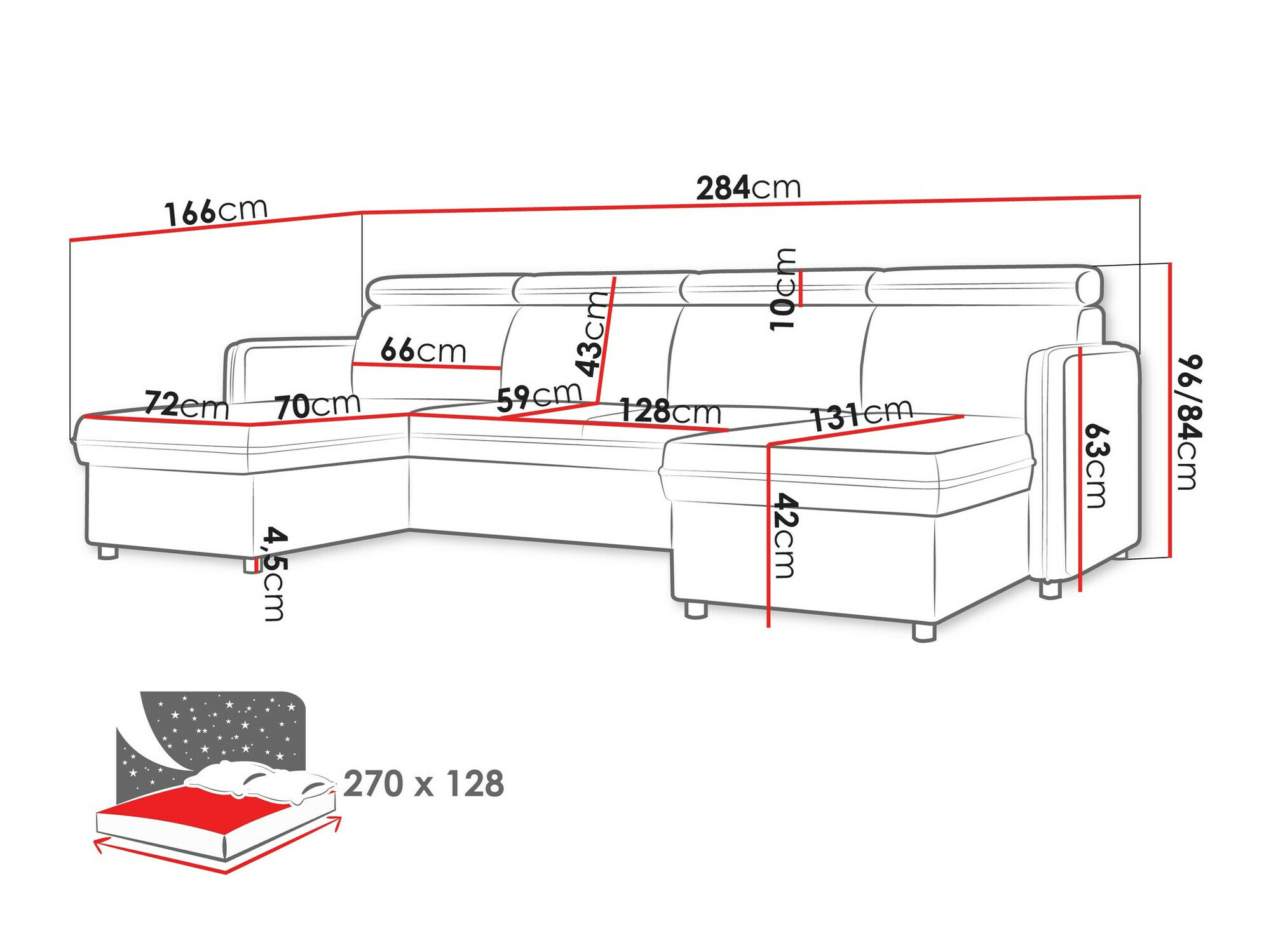 Hoekbank Temple 130 (Enjoy New 24)
