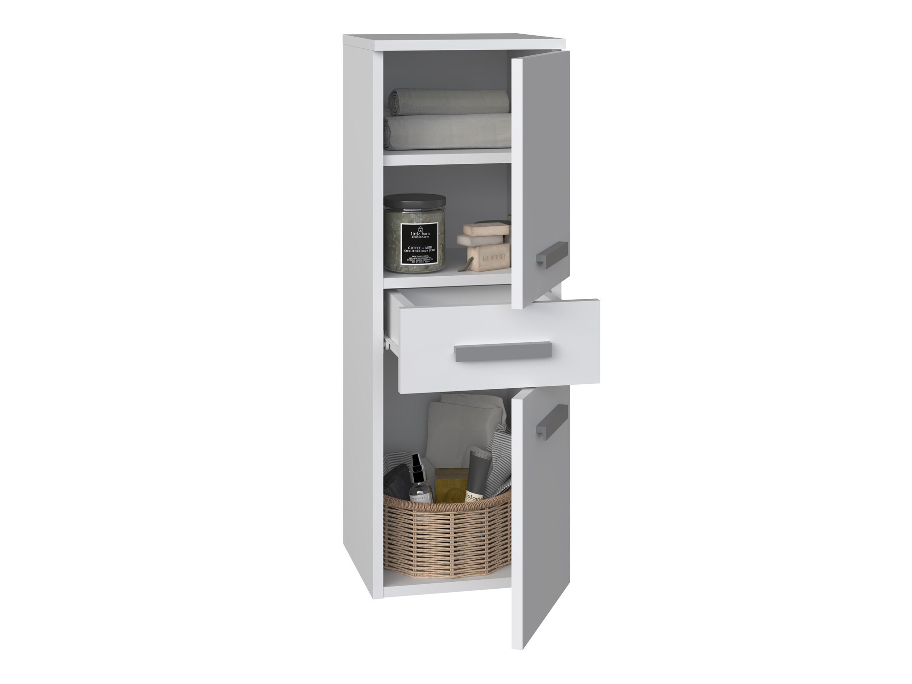 Staand badkamermeubel Nolmaru 108 (Wit)