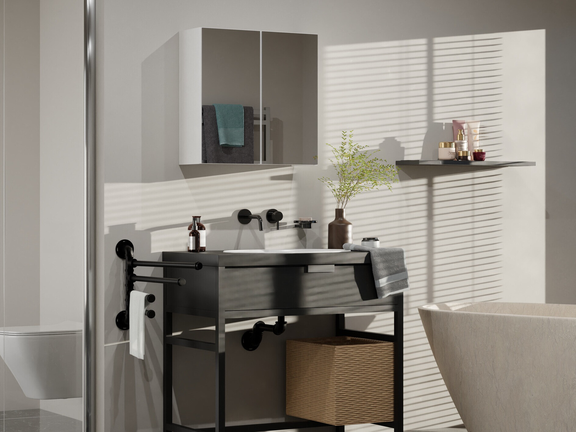 Badkamerspiegelkast Balelbo 101 (Wit)