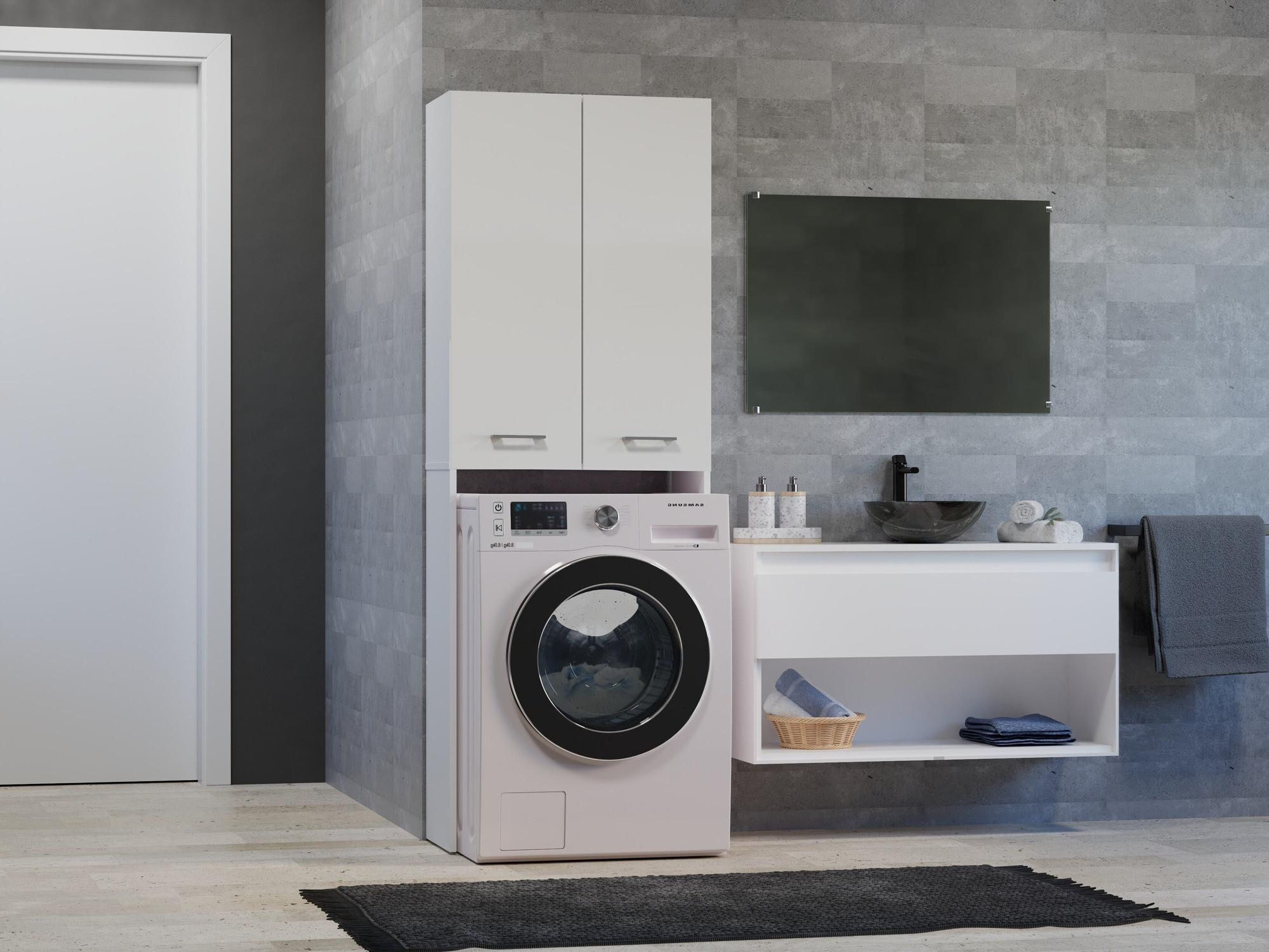 Plank voor de badkamer Balelbo 103 (Wit)