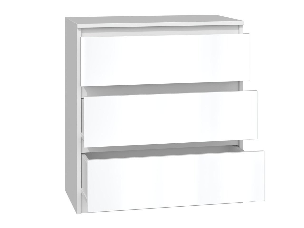 Ladekast Elbvelu 106 (Glanzend wit)