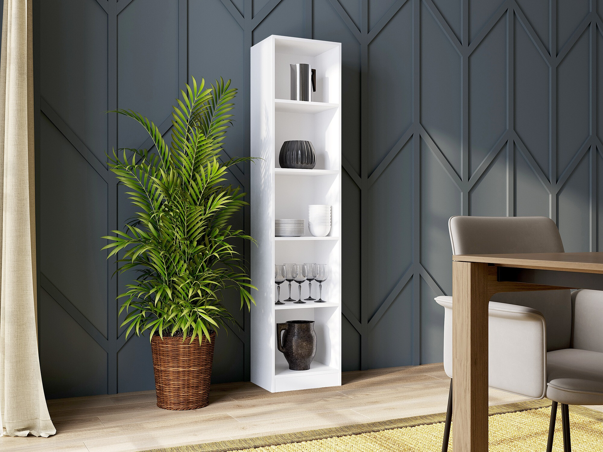 Boekenkast Mandeville 183 (Wit)