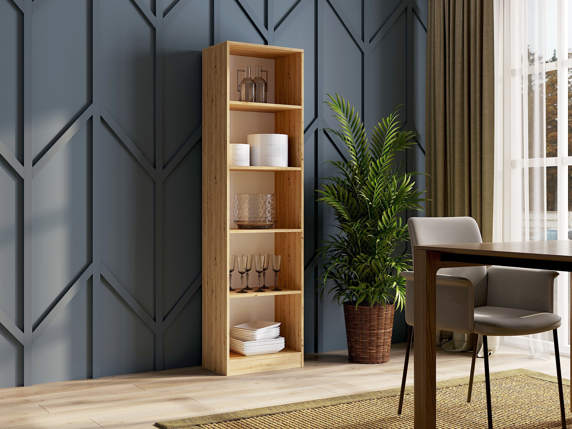 Boekenkast Mandeville 188 (Artisan eiken)