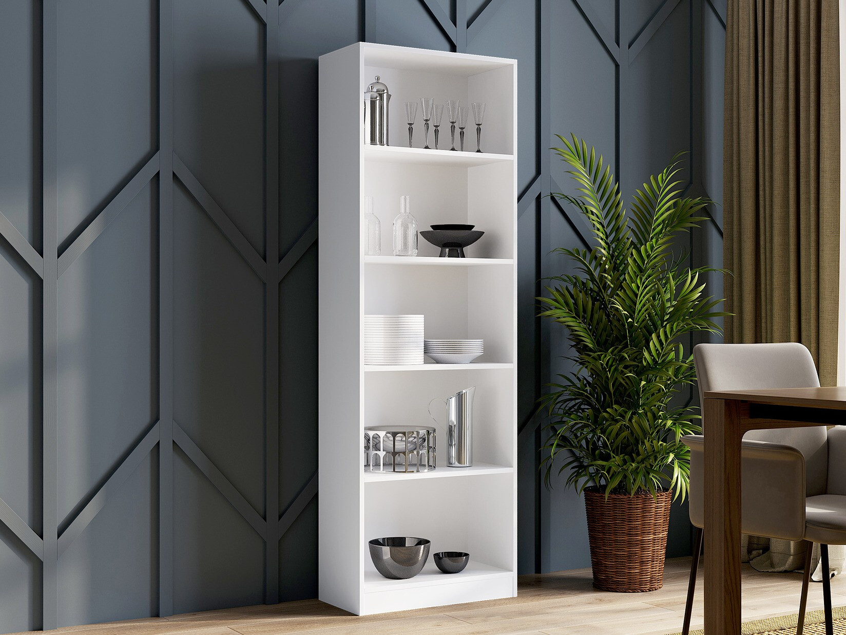 Boekenkast Mandeville 191 (Wit)