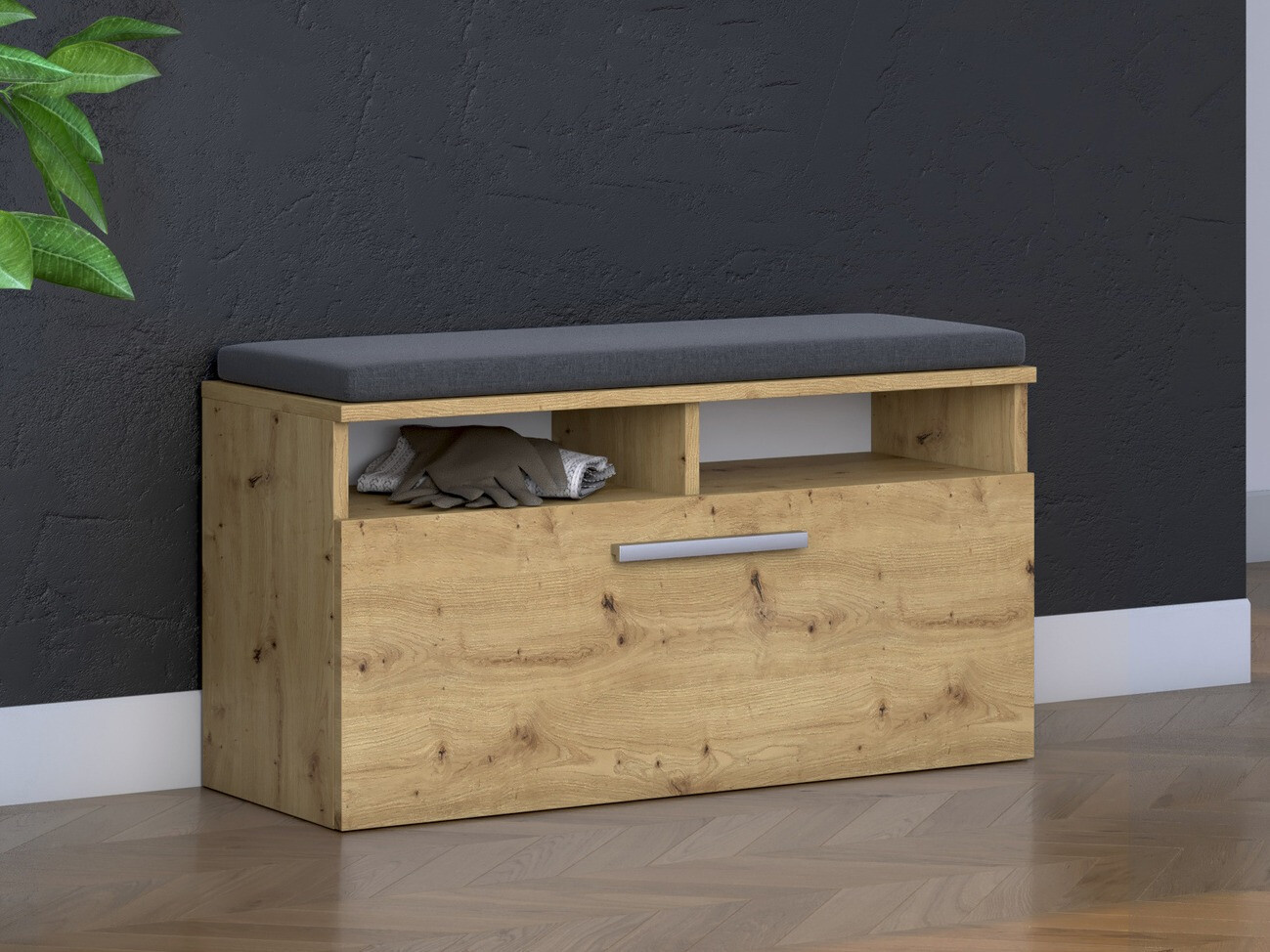Schoenenkast Mandeville 189 (Artisan eiken)