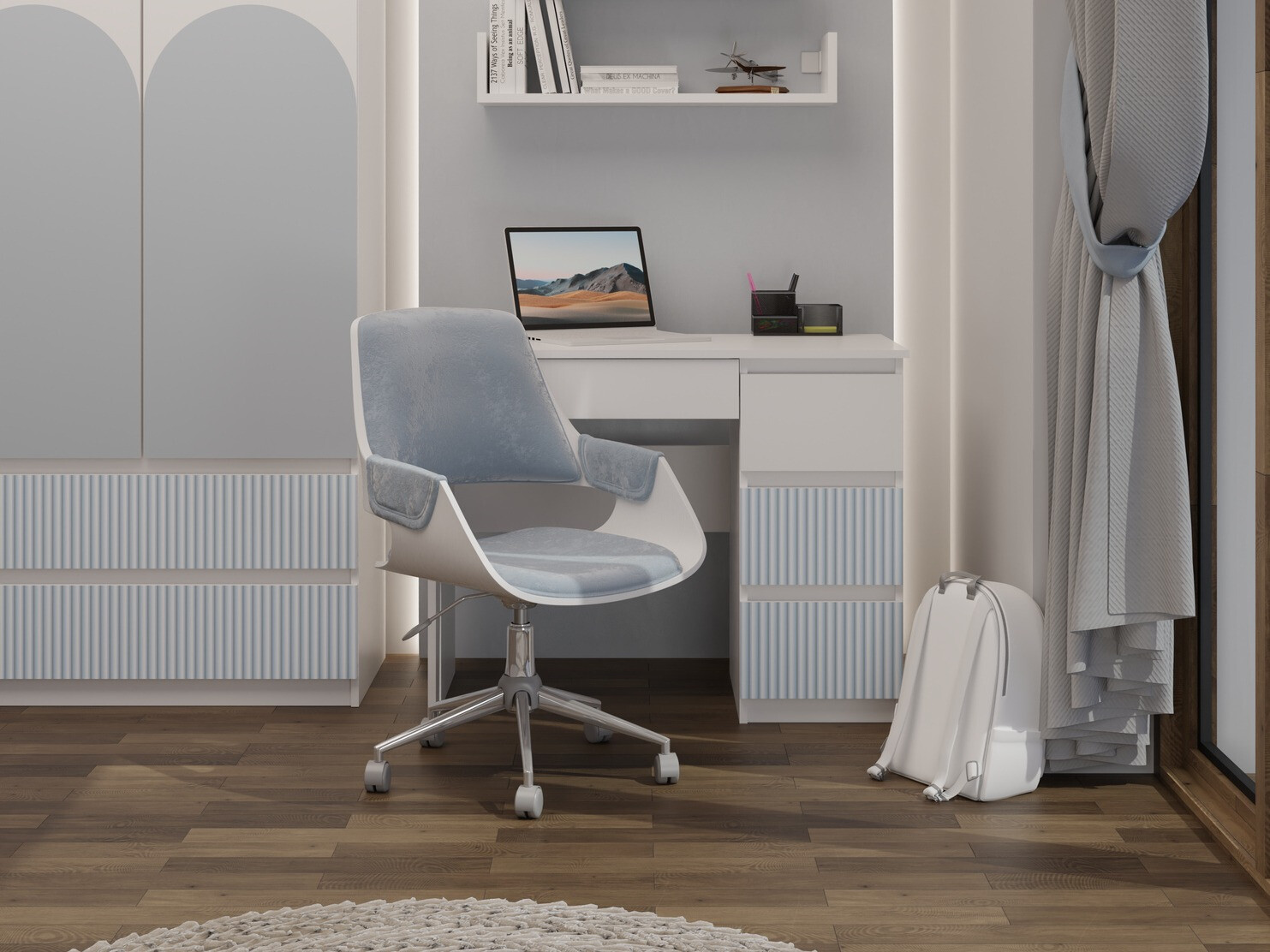 Bureau Mortore 104 (Blauw)